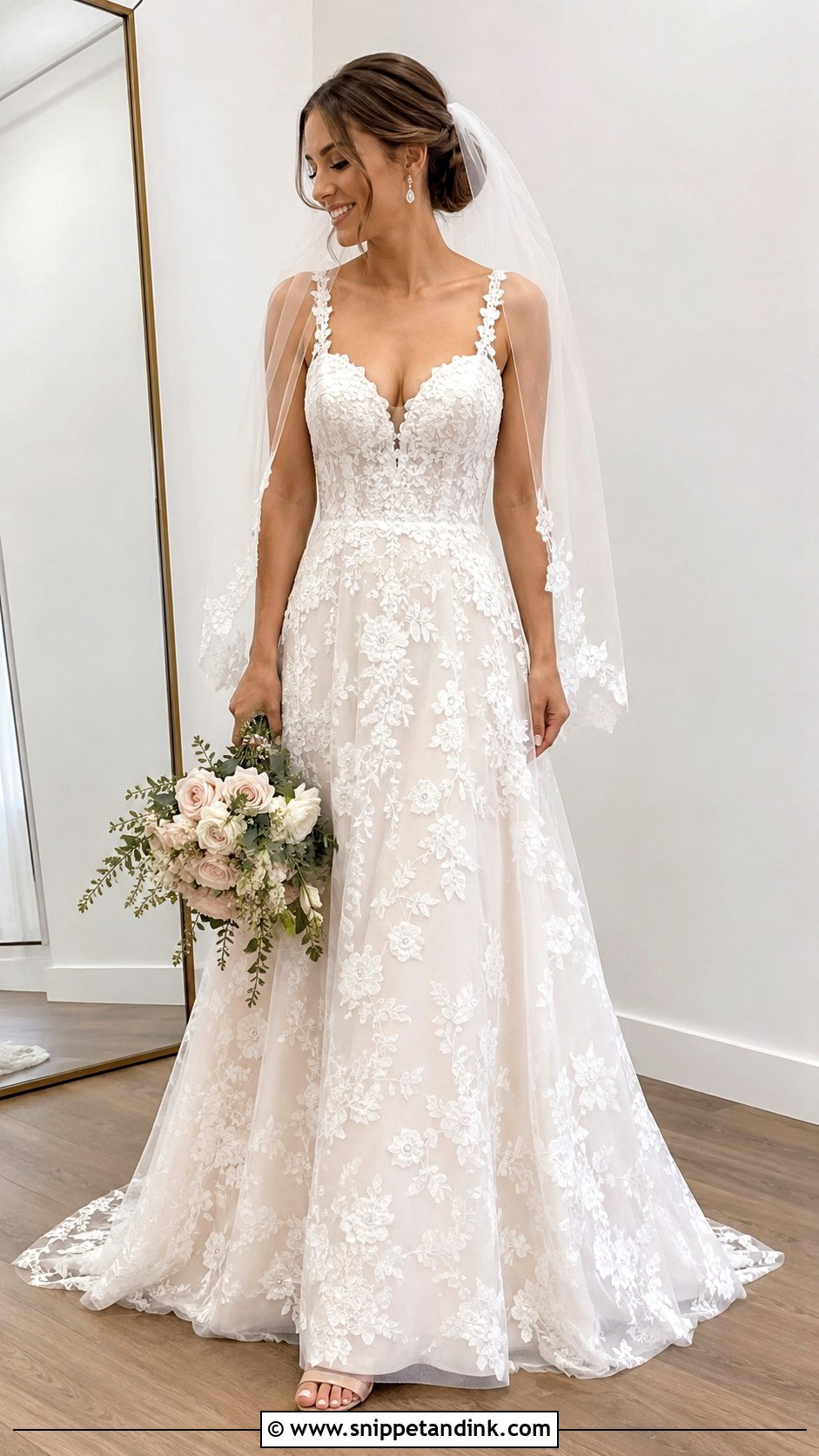 Lace Wedding Dress - Snippet and Ink - 25 Yes to the Dress Ideas