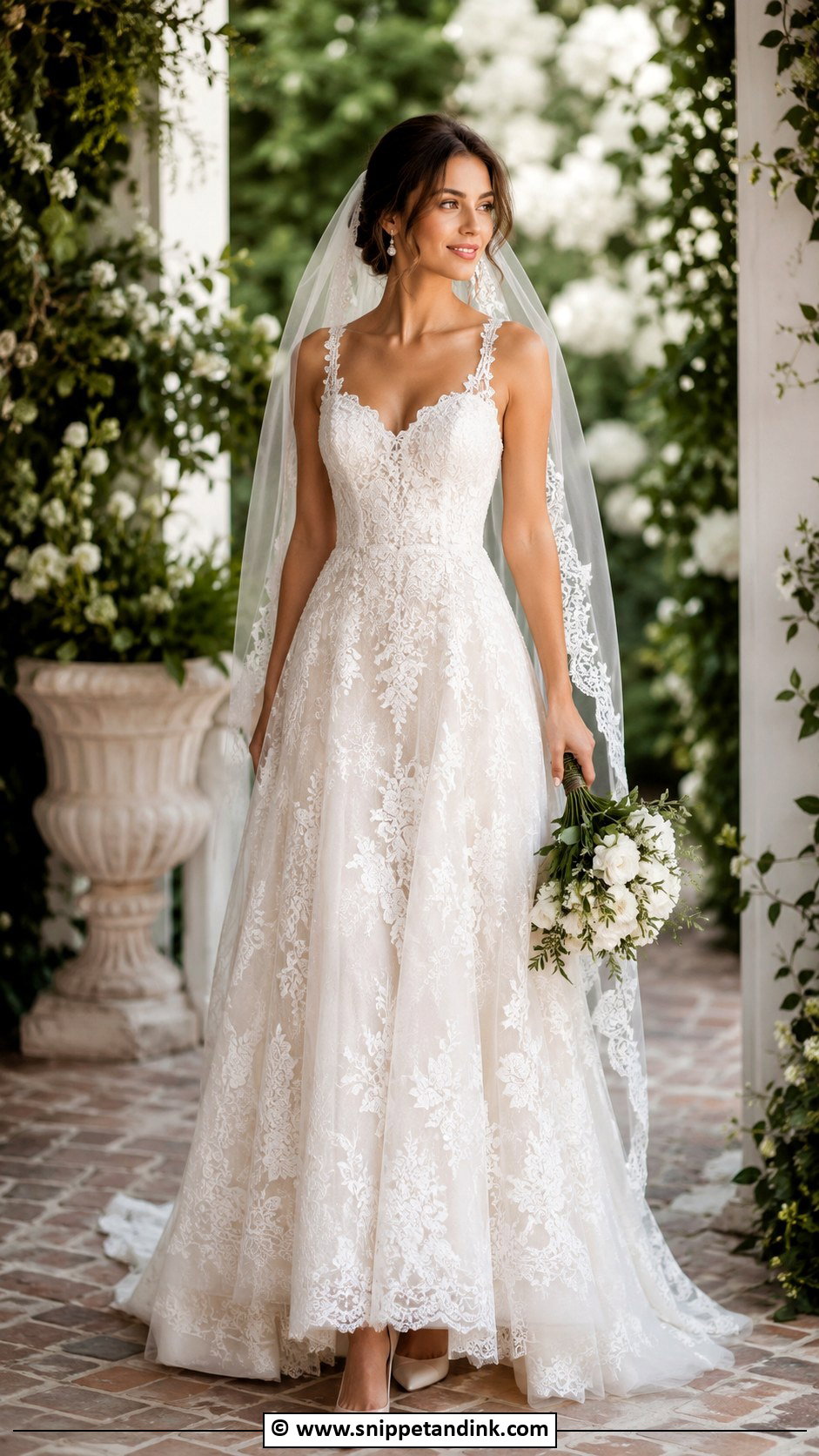 Lace Wedding Dress - Snippet and Ink - 35 Wedding Dress Ideas