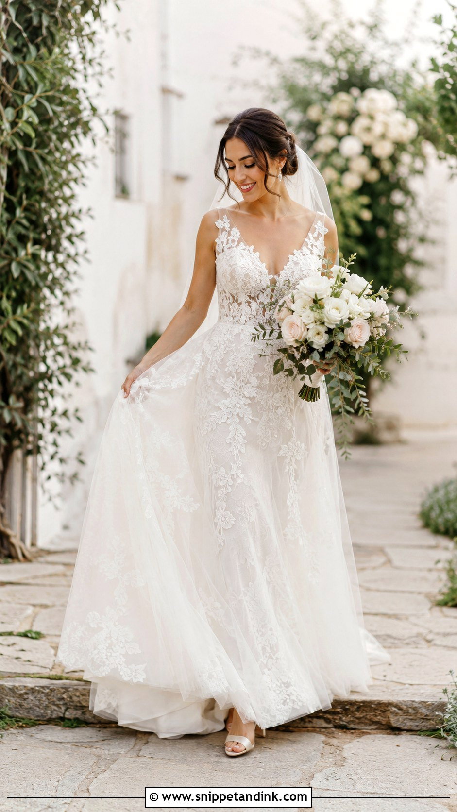Lace Wedding Dress - Snippet and Ink - 30 Stunning Wedding Dresses