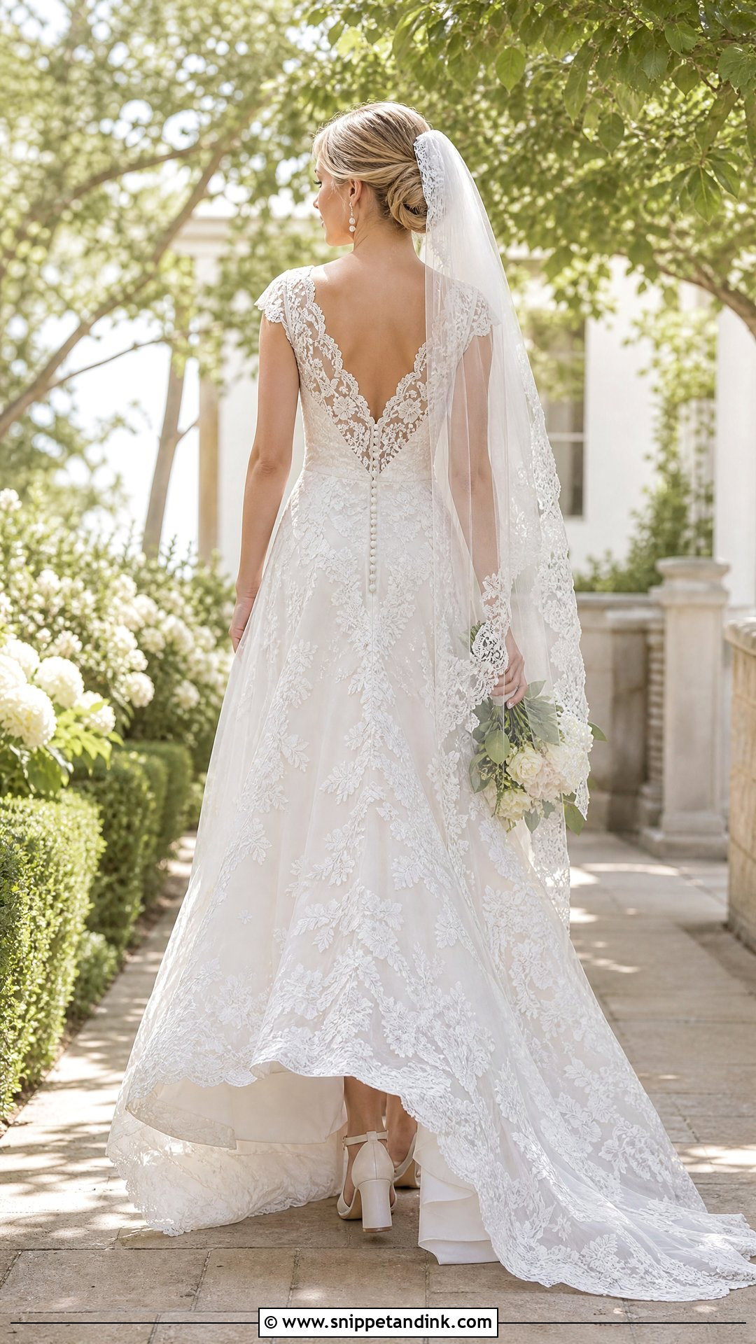 Lace Wedding Dress With Buttons Down the Back - Snippet and Ink - 20 Wedding Dress with Buttons Down the Back Ideas