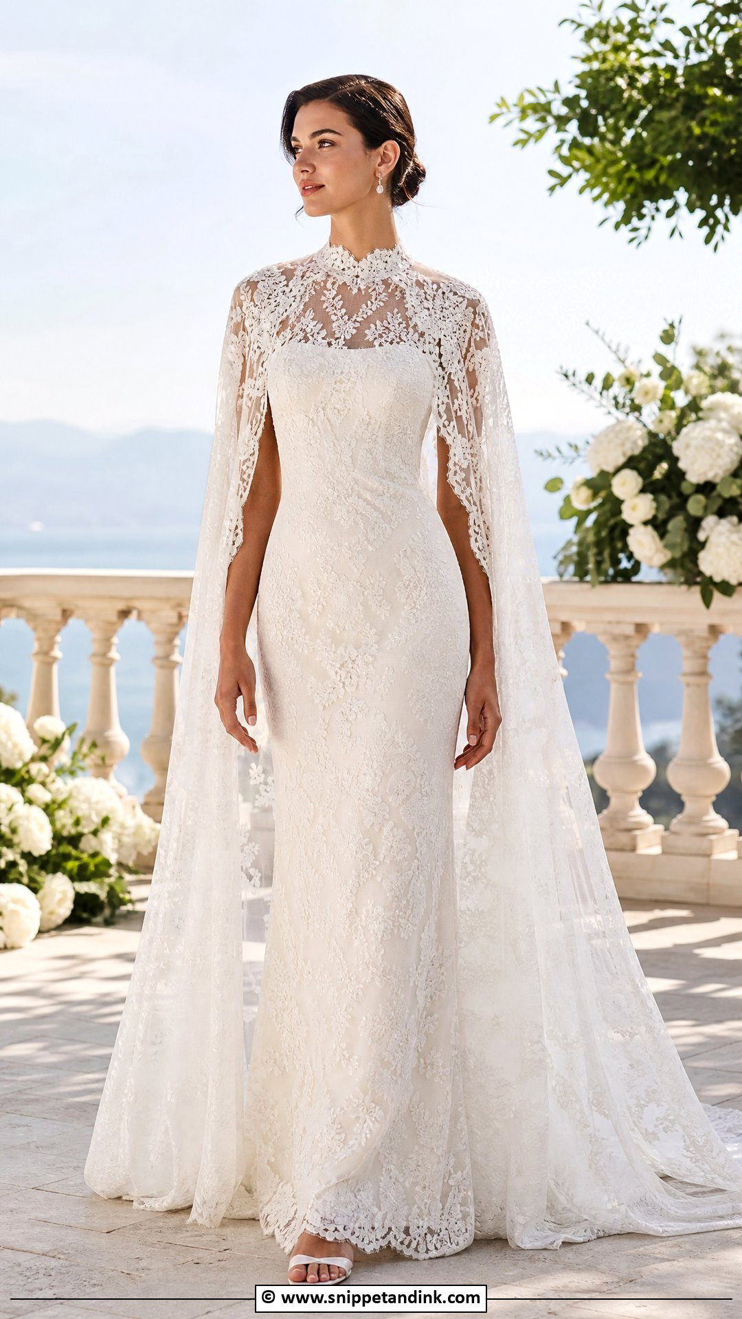 Lace Wedding Dress With Cape - Snippet and Ink - 35 Lace Wedding Dress Ideas