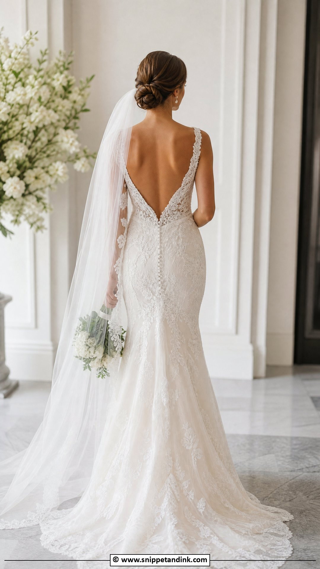 Lace Wedding Dress With Open Back - Snippet and Ink - 35 Lace Wedding Dresses