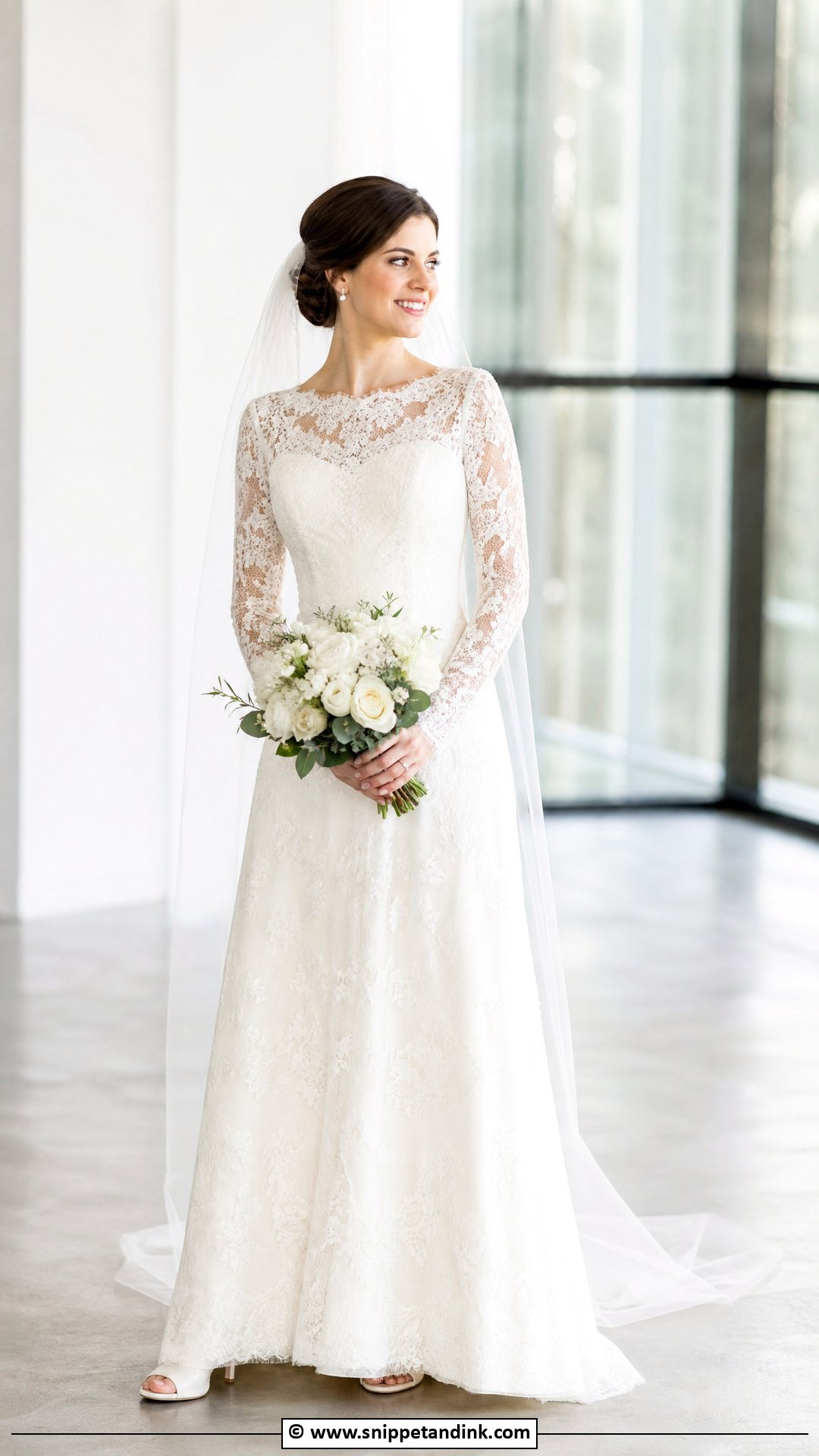 Lace Wedding Dress With Sleeves - Snippet and Ink - 35 Lace Wedding Dress Ideas
