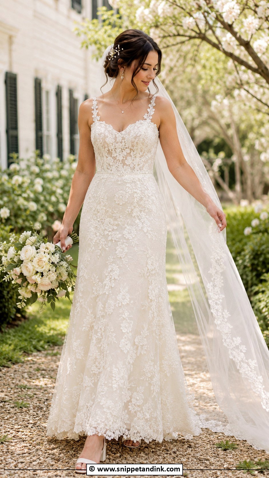 Lace Wedding Dress With Straps - Snippet and Ink - 25 Wedding Dresses with Straps