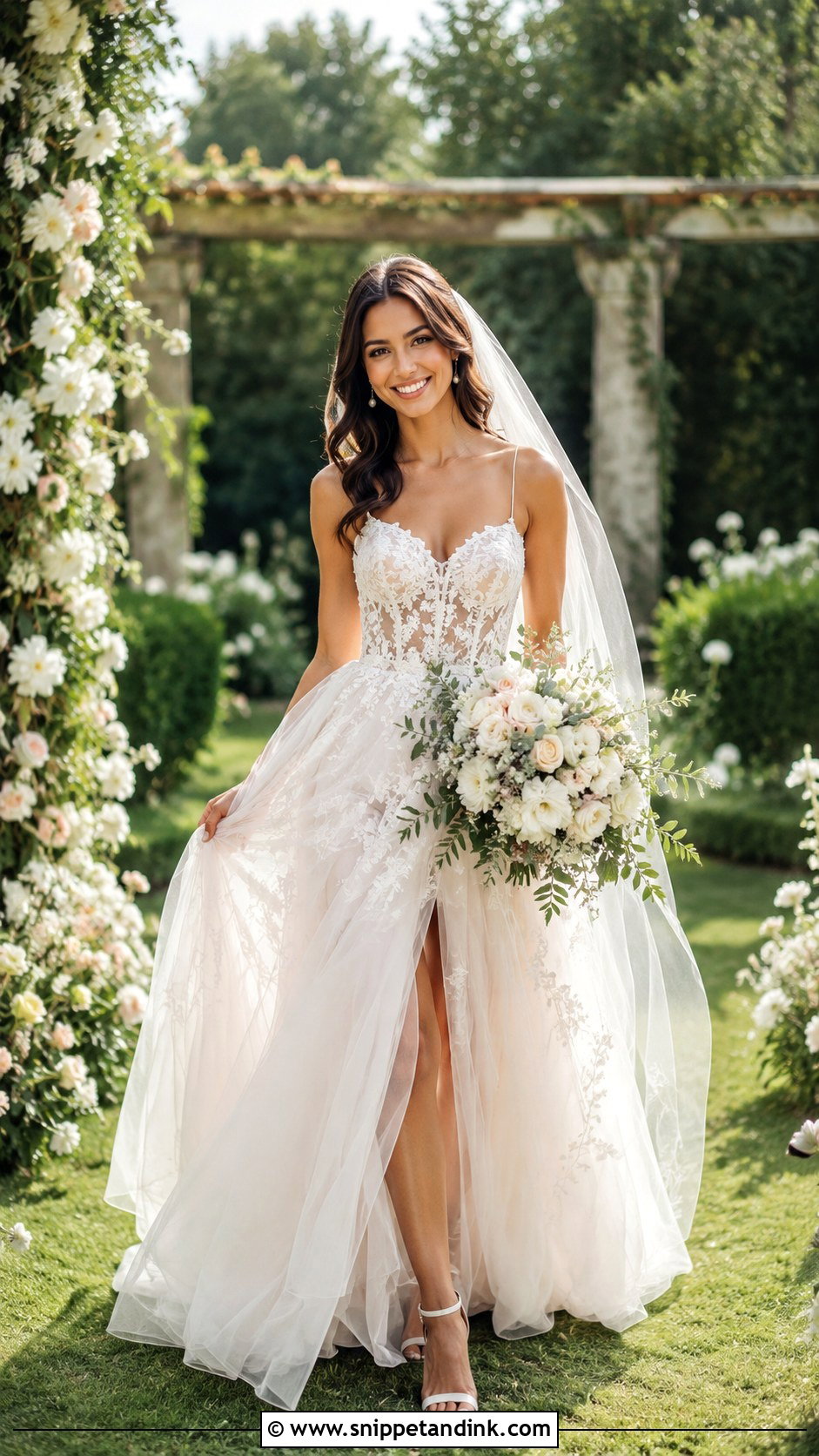 Lace Wedding Dress With Tulle Skirt - Snippet and Ink - 30 Vintage Lace Wedding Dress Ideas
