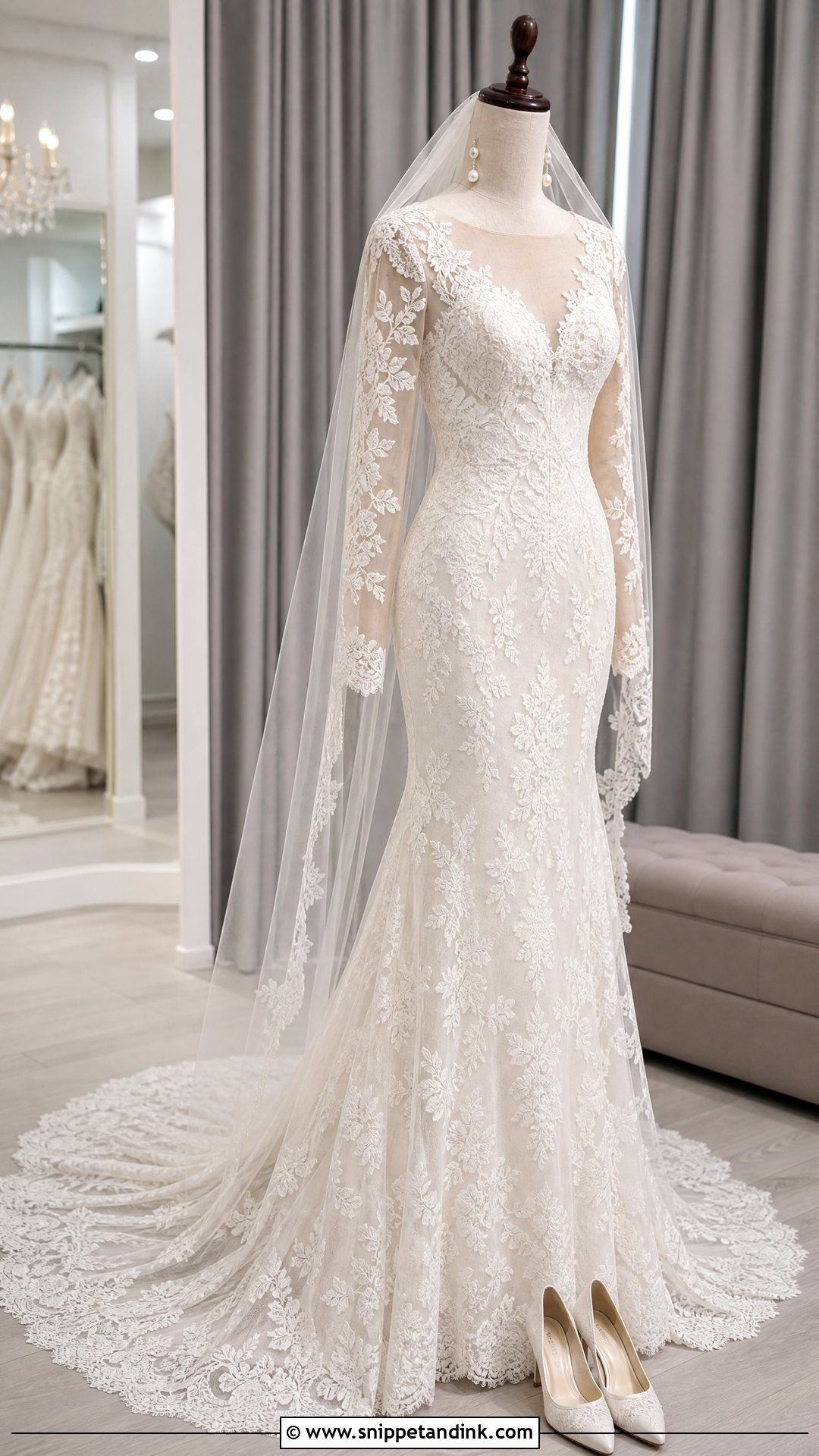 Lace Wedding Dress on Mannequin - Snippet and Ink - 20 Wedding Dress on Mannequin Ideas