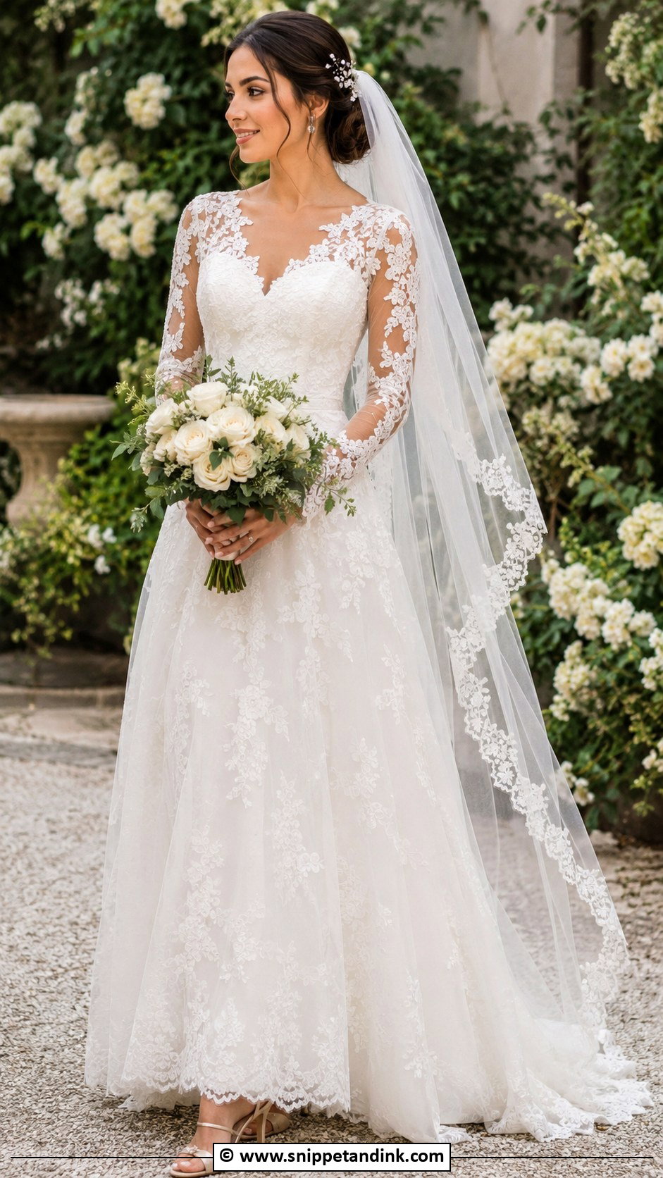 Lace Wedding Gown - Snippet and Ink - 35 Wedding Gowns