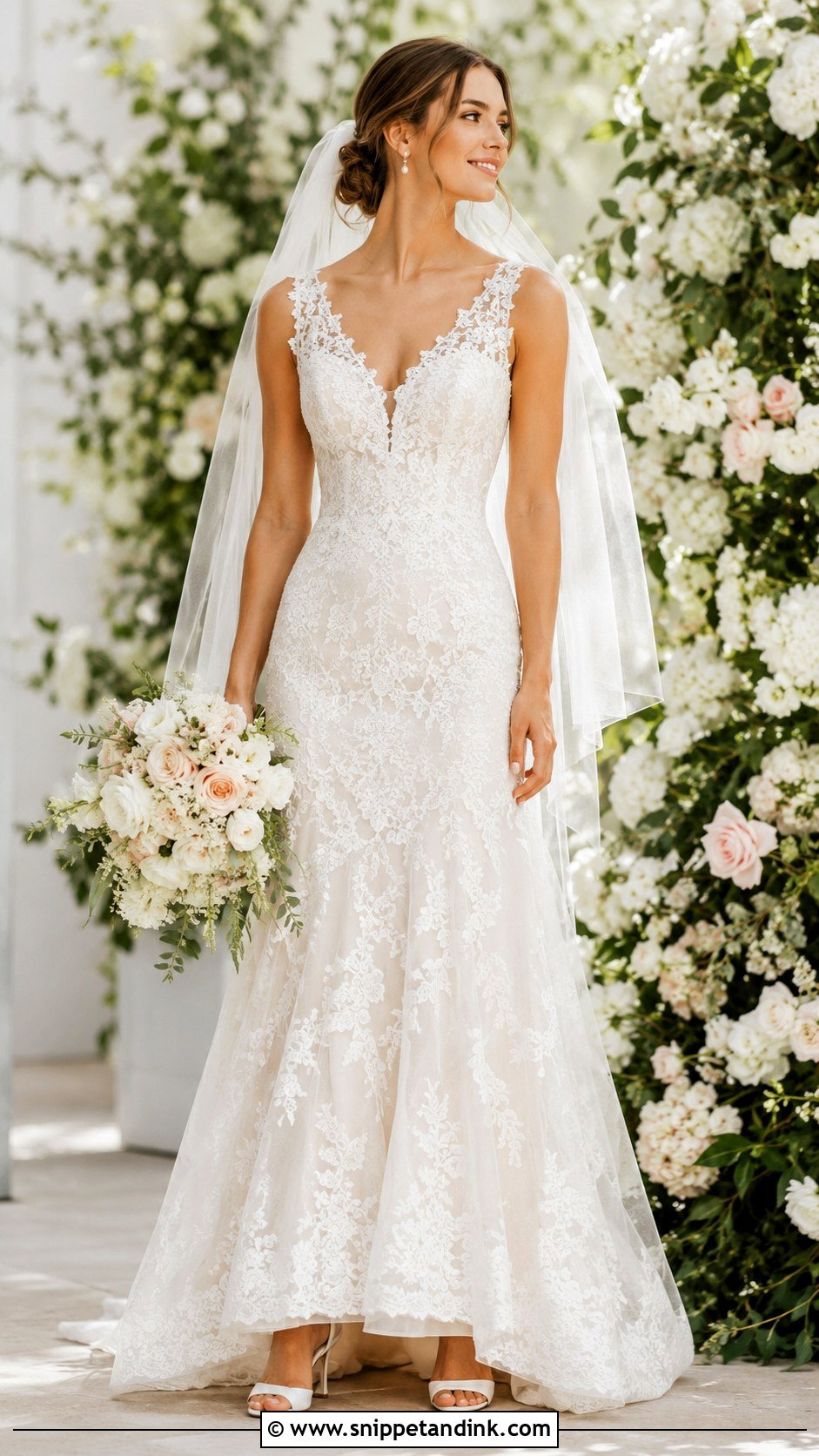 Lace Wedding Gown - Snippet and Ink - 25 Wedding Gown Inspiration Ideas
