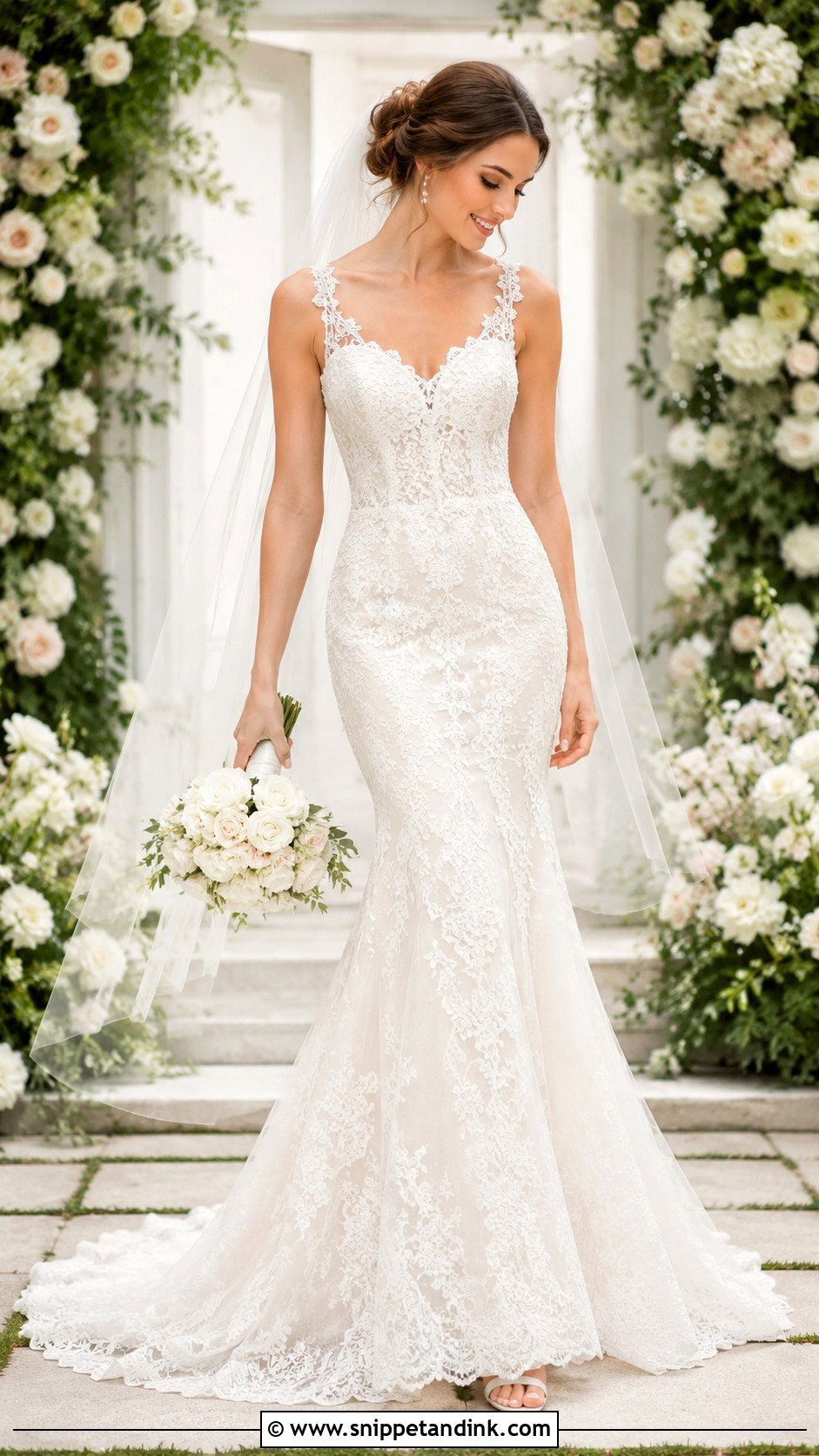 Lace Wedding Gown - Snippet and Ink - 25 Wedding Gown Styles