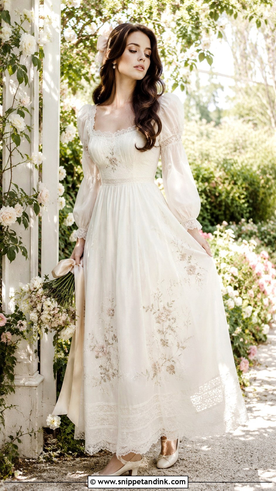 Lana Del Rey Cottagecore Wedding Dress - Snippet and Ink - 25 Lana Del Rey Wedding Dress Ideas