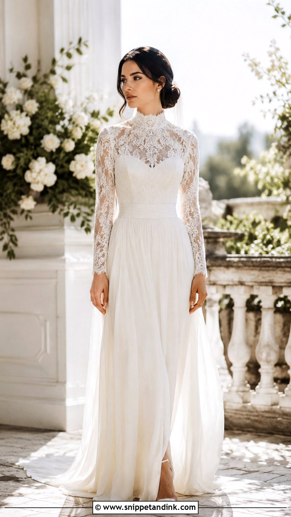 Lana Del Rey High Neck Wedding Dress - Snippet and Ink - 25 Lana Del Rey Wedding Dress Ideas