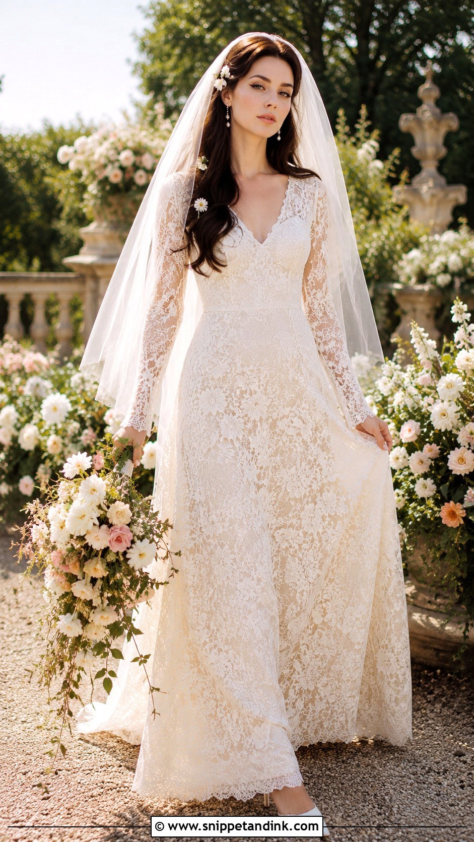 Lana Del Rey Lace Wedding Dress - Snippet and Ink - 25 Lana Del Rey Wedding Dress Ideas