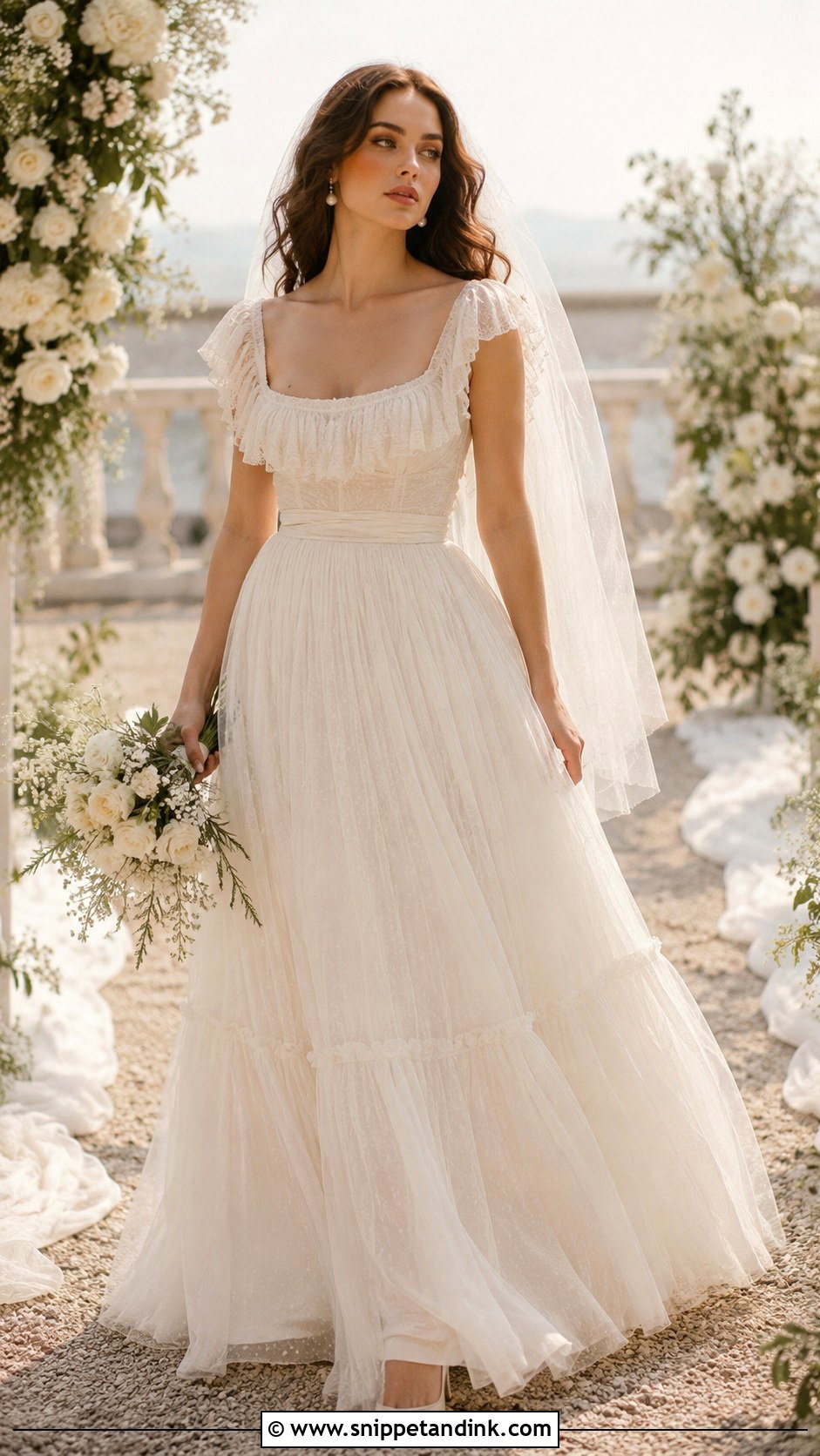 Lana Del Rey Ruffle Wedding Dress - Snippet and Ink - 25 Lana Del Rey Wedding Dress Ideas