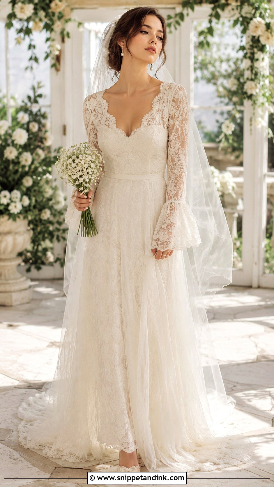 Lana Del Rey Scalloped Lace Wedding Dress - Snippet and Ink - 25 Lana Del Rey Wedding Dress Ideas