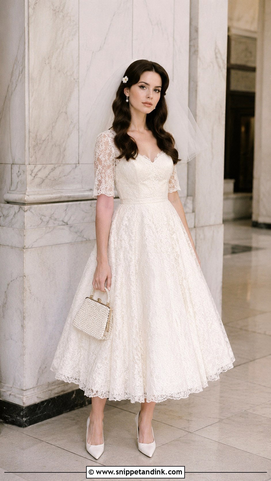 Lana Del Rey Tea Length Wedding Dress - Snippet and Ink - 25 Lana Del Rey Wedding Dress Ideas