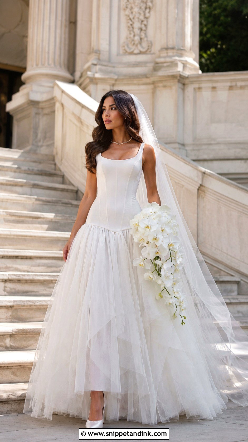 Lana Wedding Dress With Drop Waist - Snippet and Ink - 20 Lana Wedding Dress Ideas