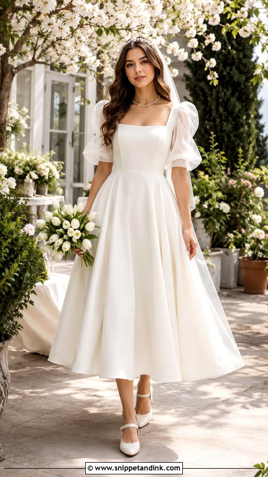 Lana Wedding Dress With Puff Sleeves - Snippet and Ink - 20 Lana Wedding Dress Ideas