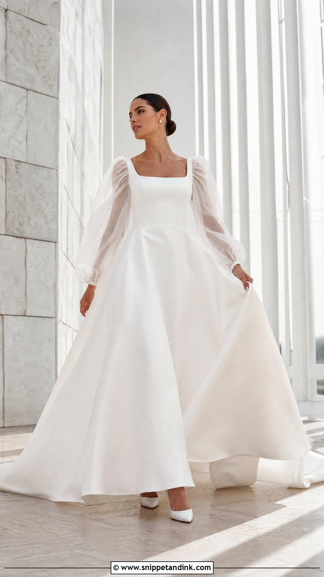 Lantern Wedding Dress Sleeves - Snippet and Ink - 20 Wedding Dress Sleeves Types