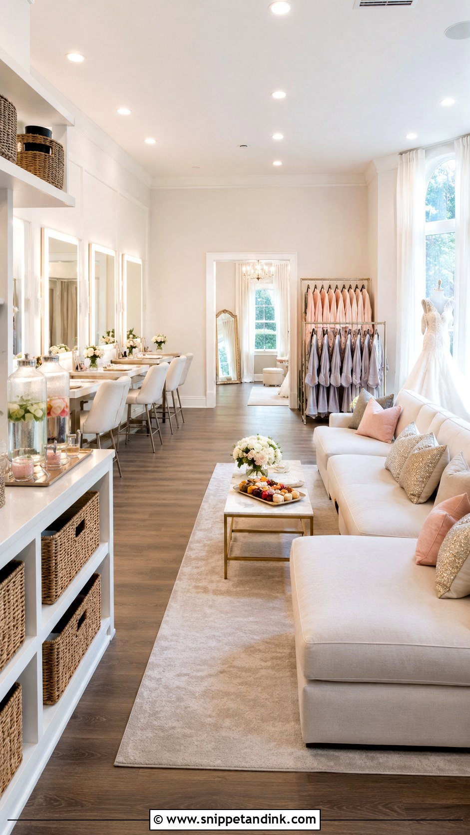 Large Bridal Party Suite - Snippet and Ink - 20 Bride Suite Ideas