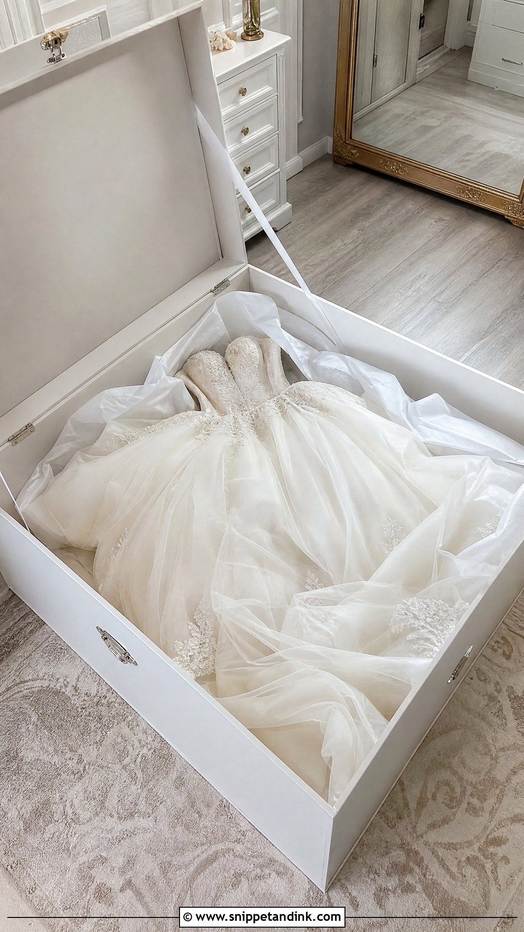 Large Wedding Dress Box for Ball Gown - Snippet and Ink - 20 Wedding Dress Box Ideas