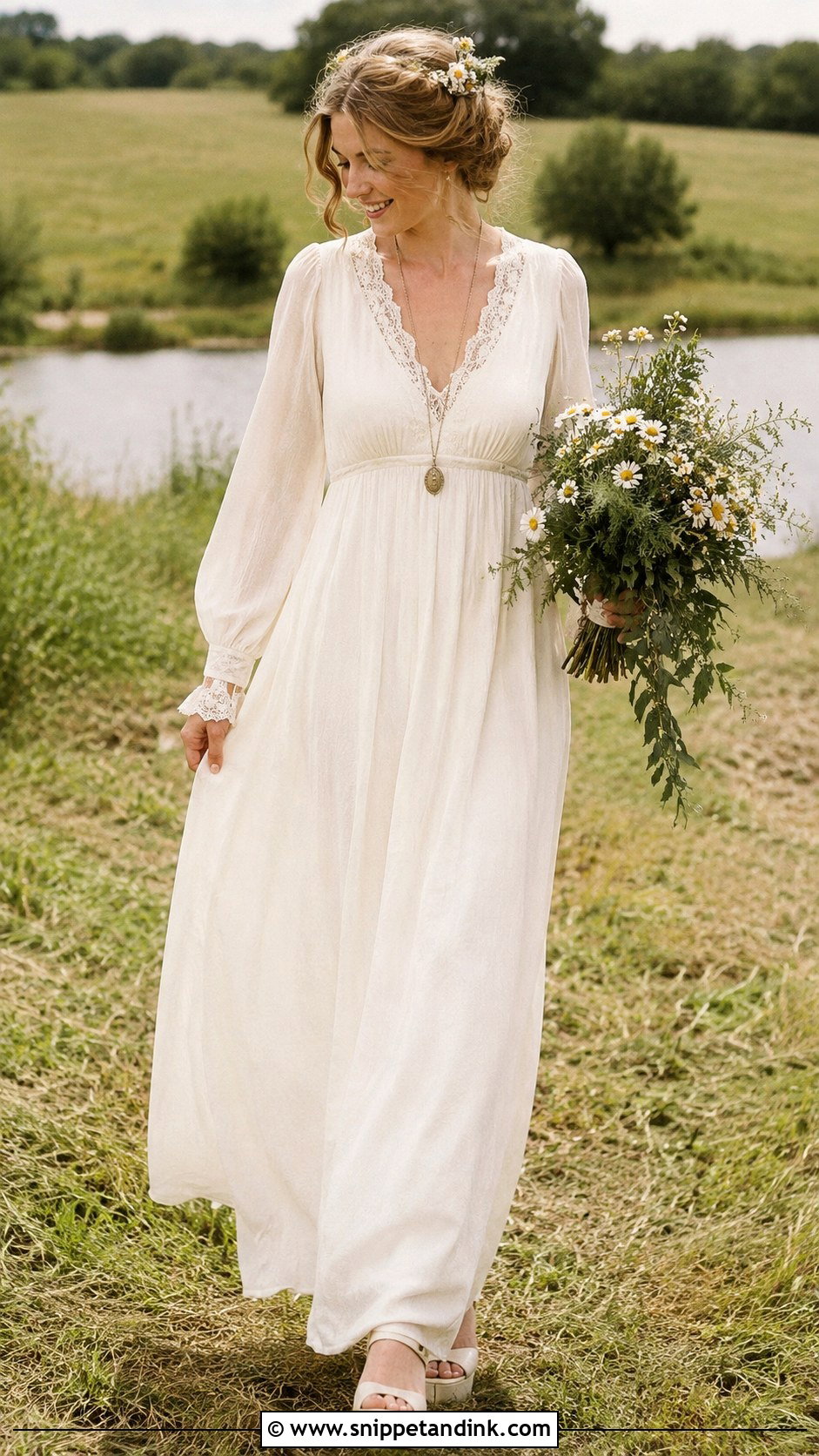 Laura Ashley 1970s Wedding Dress - Snippet and Ink - 20 Laura Ashley Wedding Dress Ideas