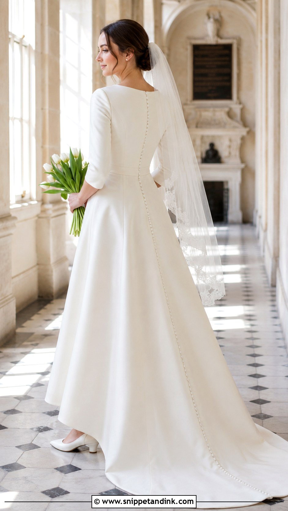 Laura Ashley Button Back Wedding Dress - Snippet and Ink - 20 Laura Ashley Wedding Dress Ideas