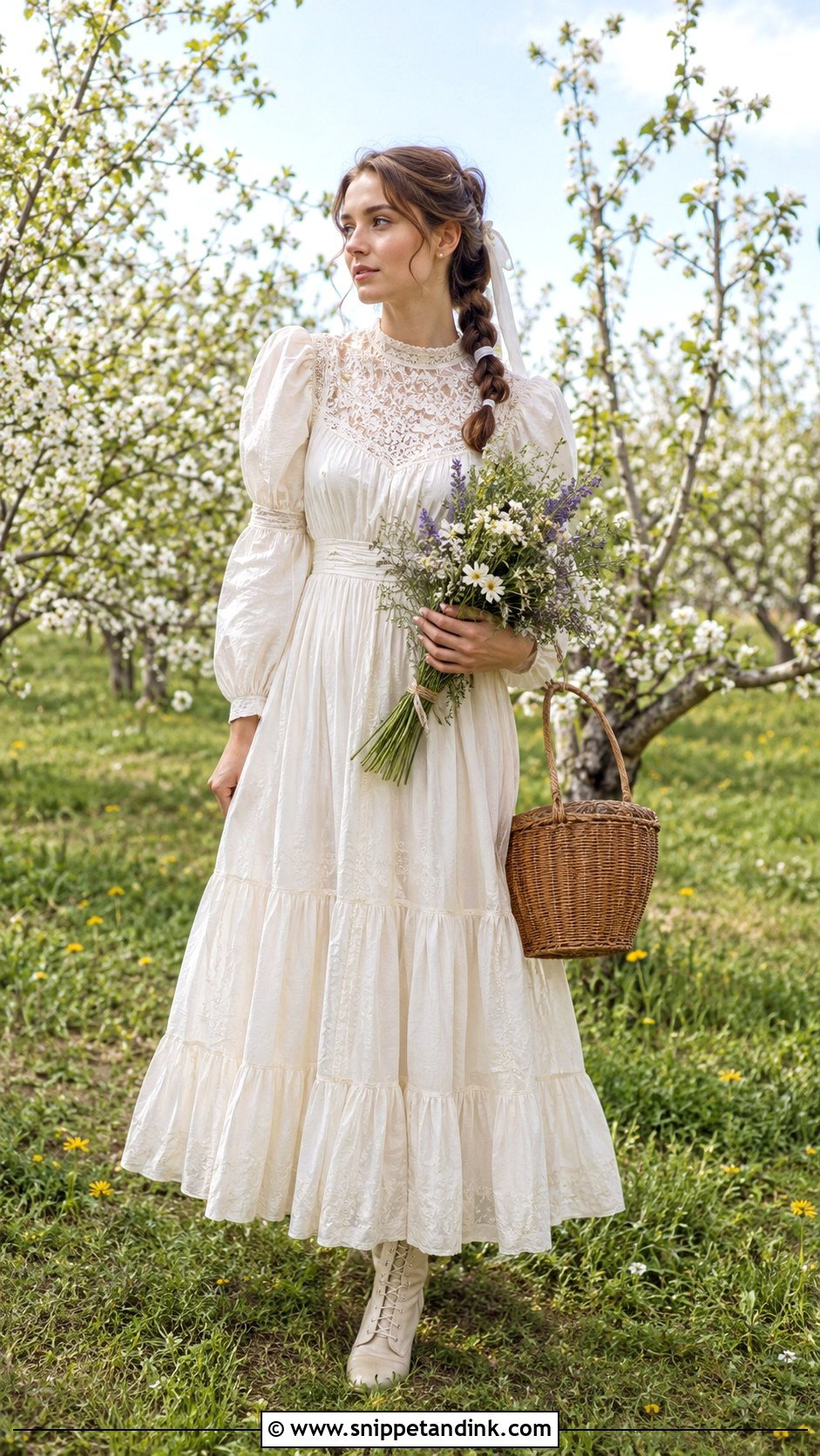 Laura Ashley Cottagecore Wedding Dress - Snippet and Ink - 20 Laura Ashley Wedding Dress Ideas