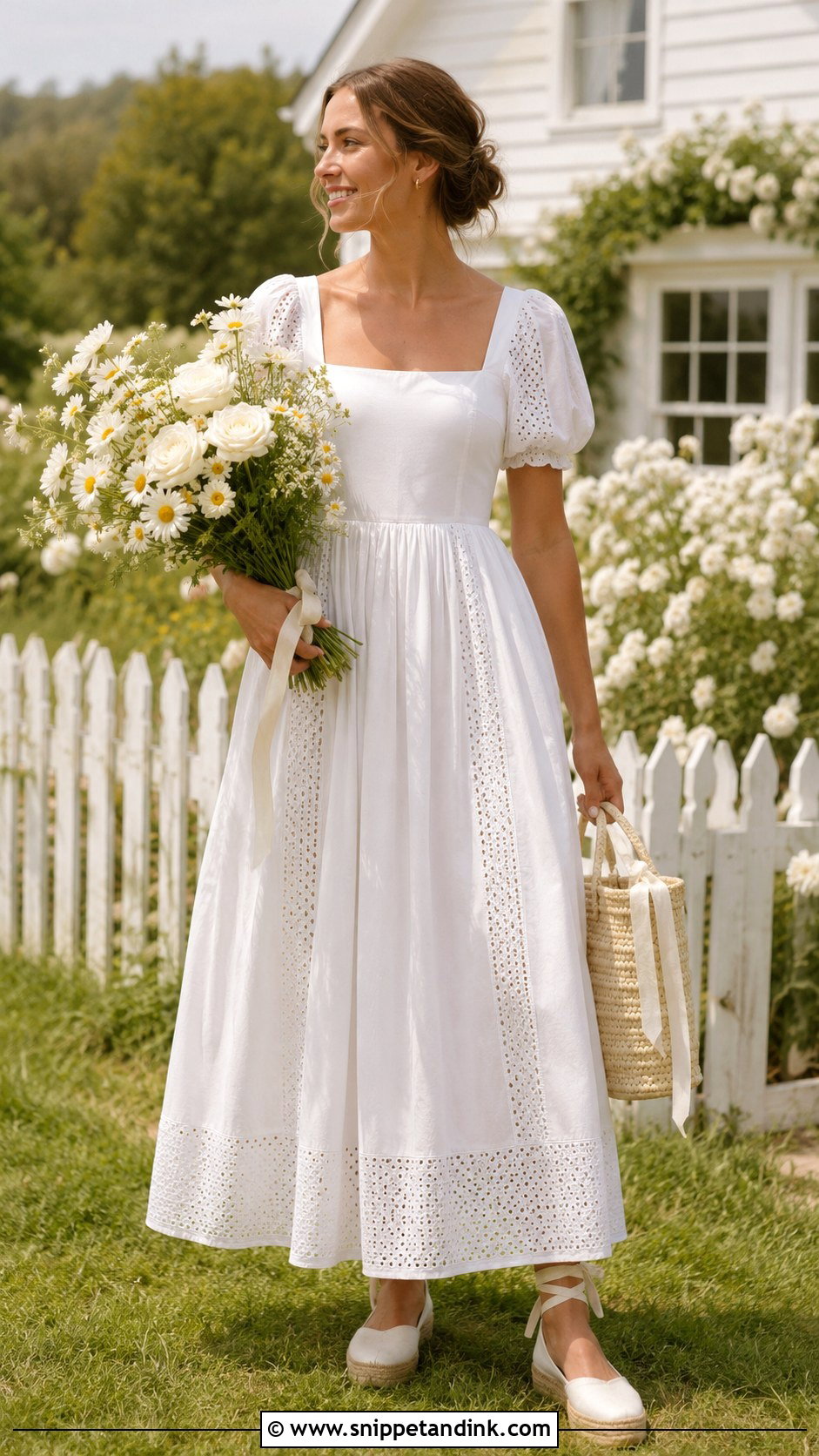 Laura Ashley Cotton Wedding Dress - Snippet and Ink - 20 Laura Ashley Wedding Dress Ideas