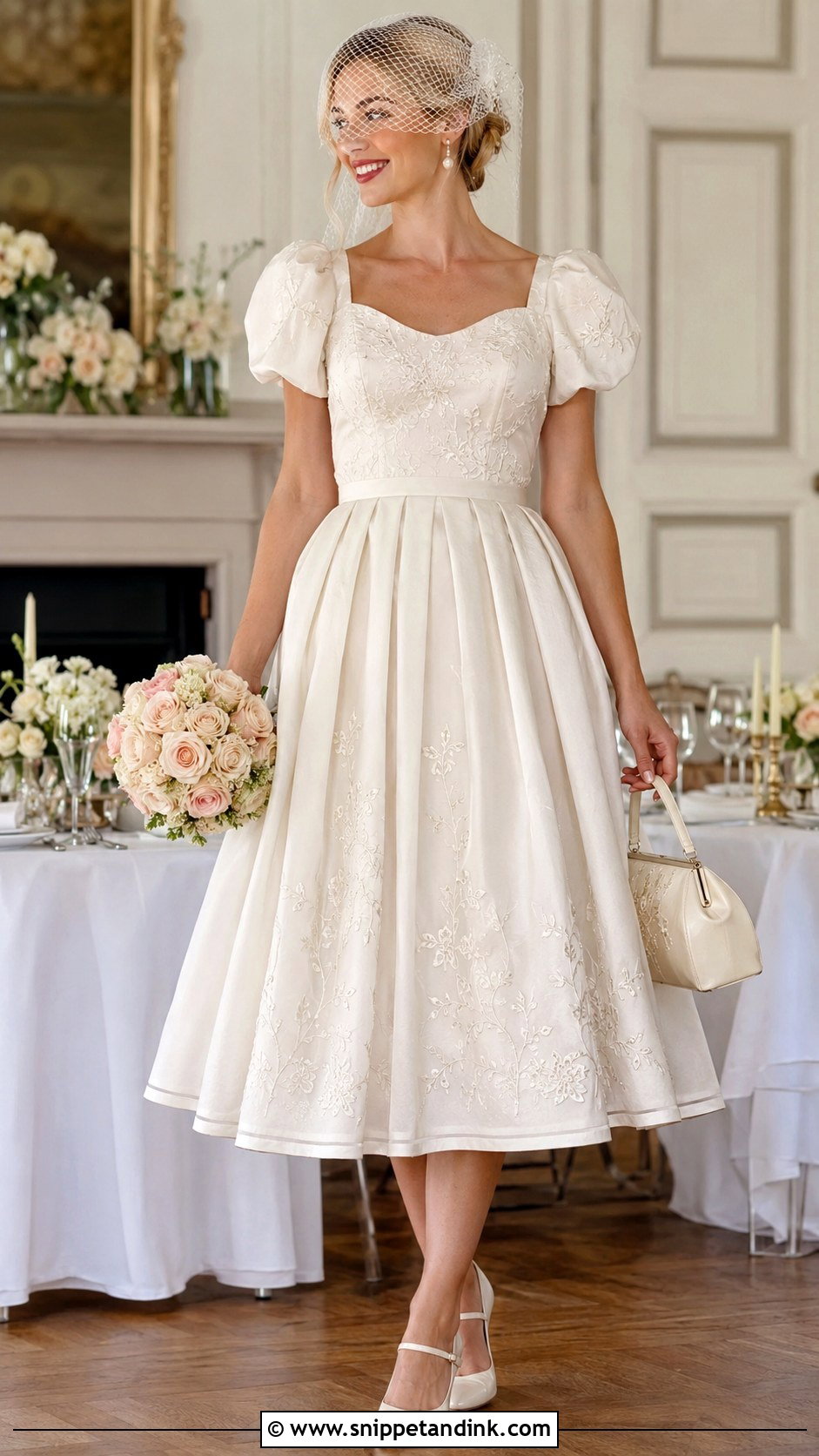 Laura Ashley Tea Length Wedding Dress - Snippet and Ink - 20 Laura Ashley Wedding Dress Ideas