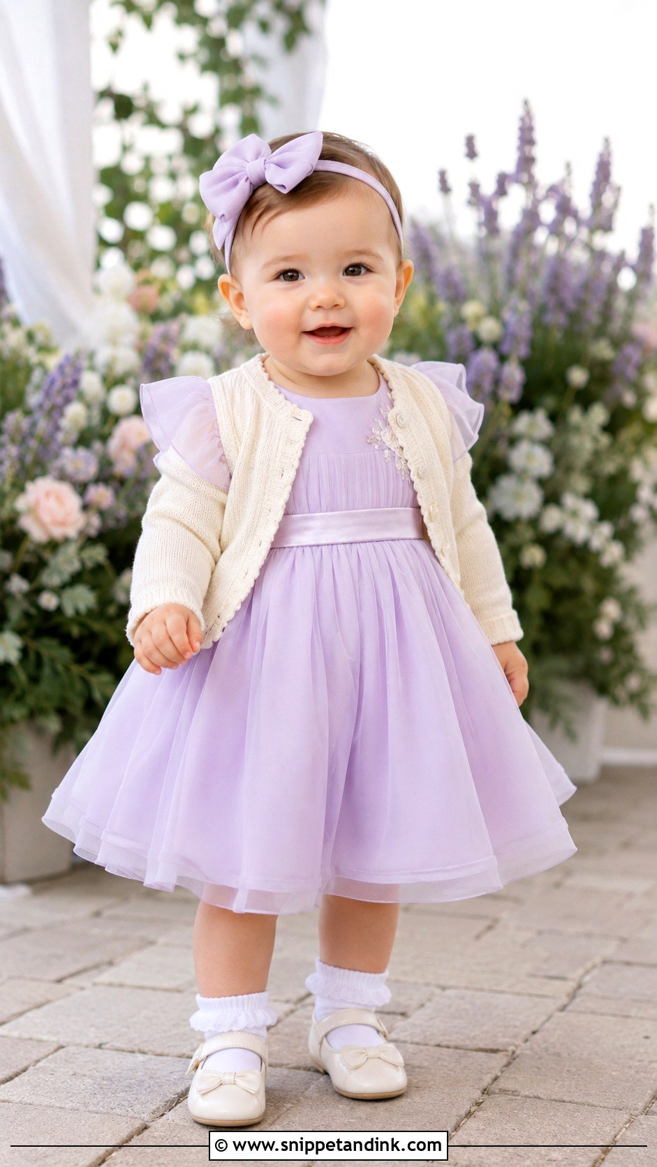 Lavender Baby Wedding Dress - Snippet and Ink - 20 Baby in Wedding Dress Ideas