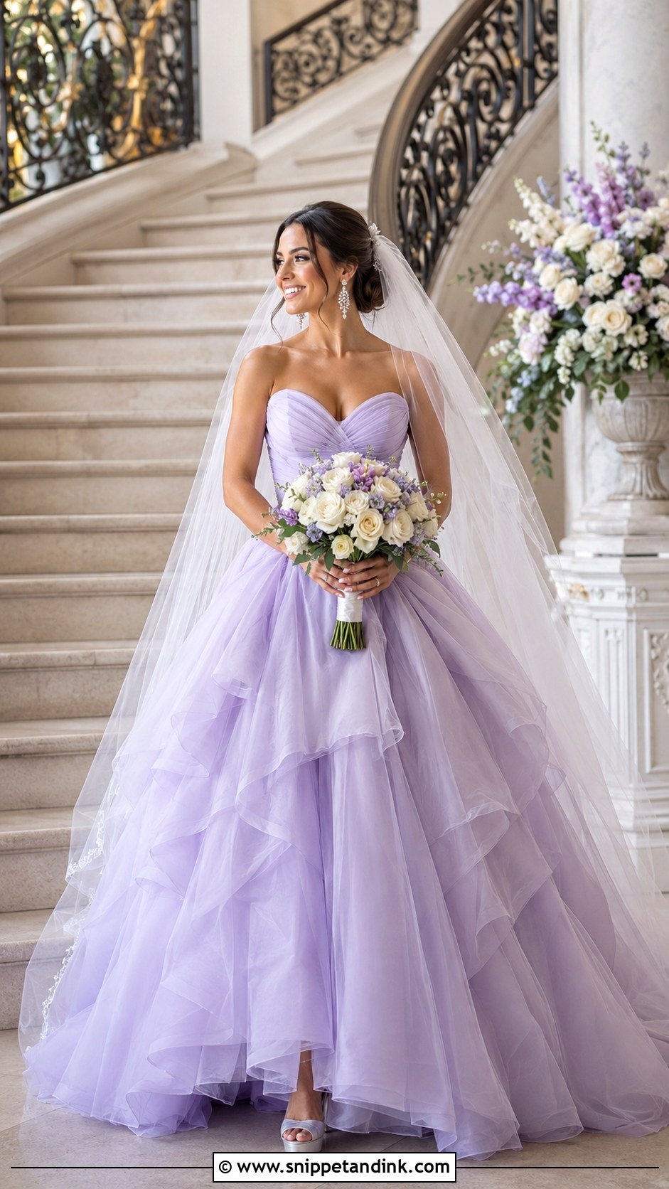 Lavender Ball Gown Wedding Dress - Snippet and Ink - 30 Lavender Wedding Dress Ideas