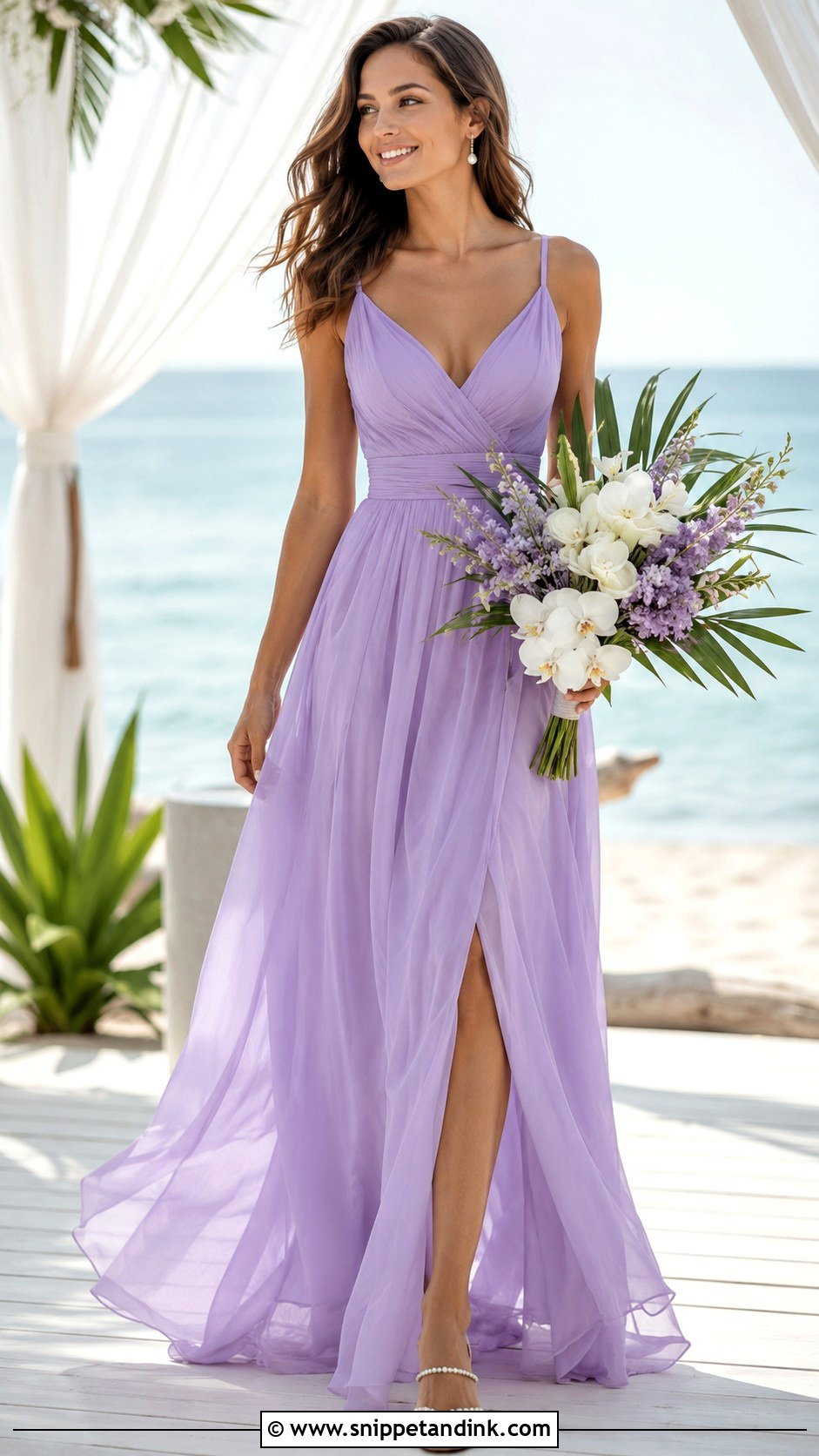 Lavender Beach Wedding Dress - Snippet and Ink - 30 Lavender Wedding Dress Ideas