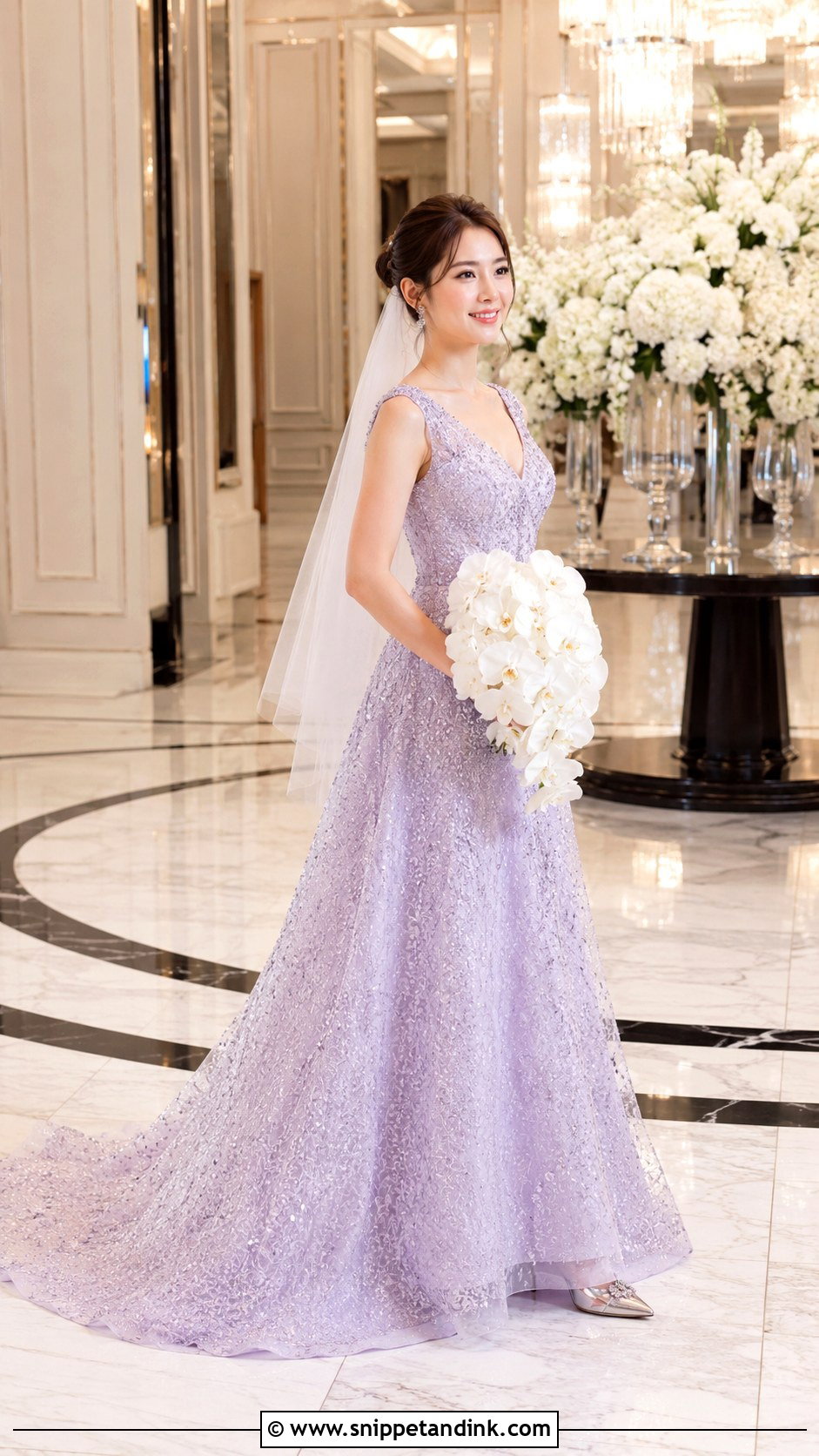 Lavender Beaded Wedding Dress - Snippet and Ink - 30 Lavender Wedding Dress Ideas