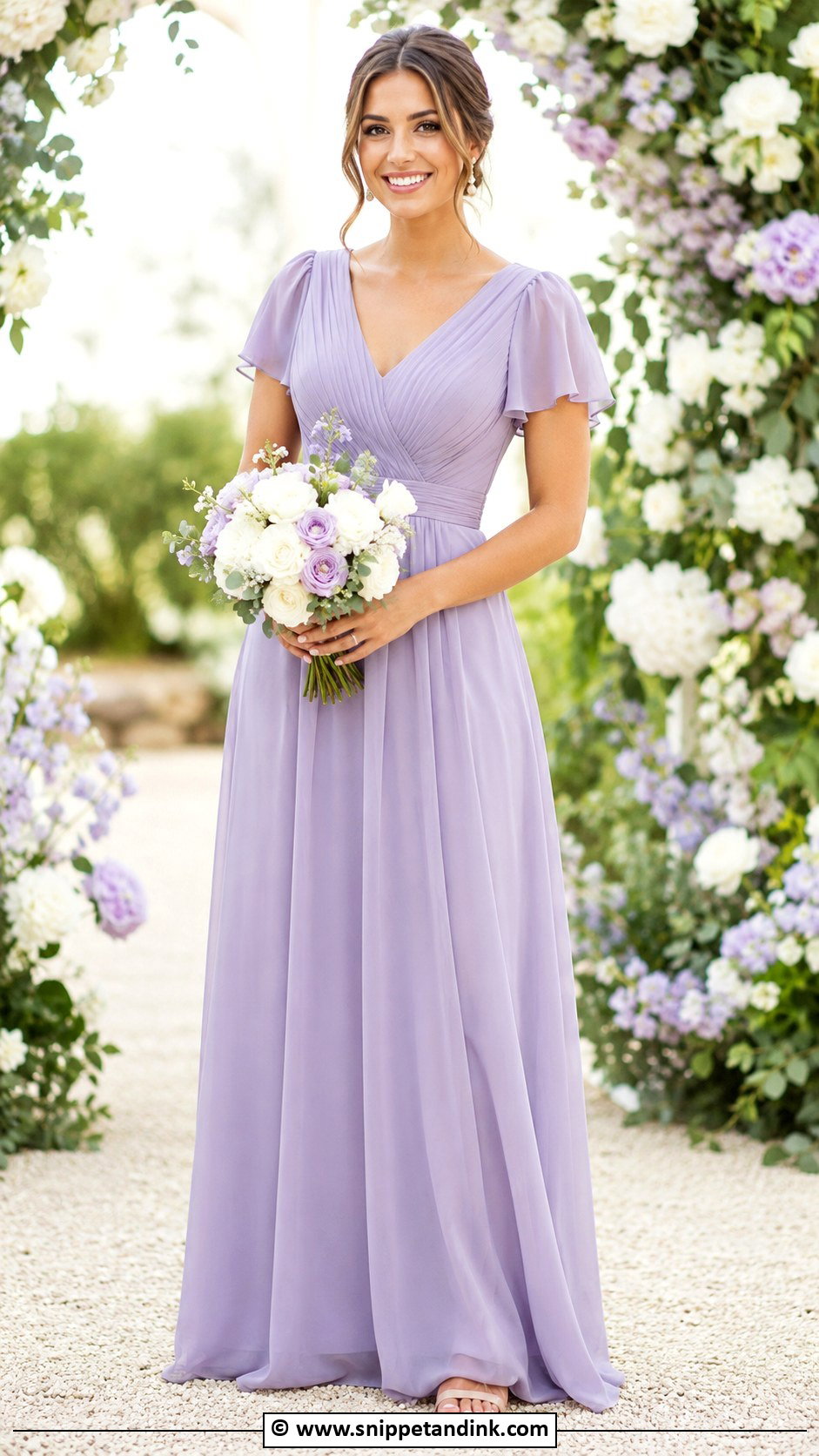 Lavender Bridesmaid Dress - Snippet and Ink - 25 Wedding Maids Dresses