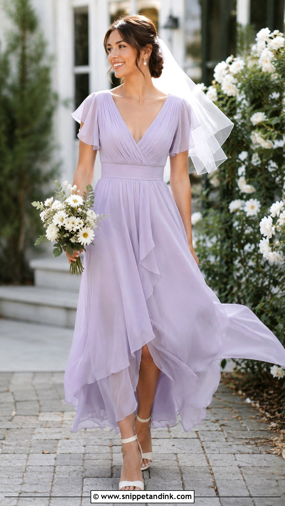 Lavender Chiffon Wedding Dress - Snippet and Ink - 20 Lavender Wedding Dress the Bride Ideas