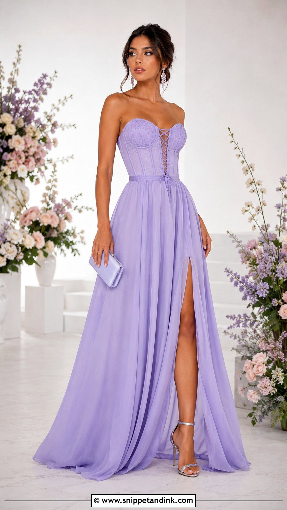 Lavender Corset Gown - Snippet and Ink - 25 Fairytale Gowns