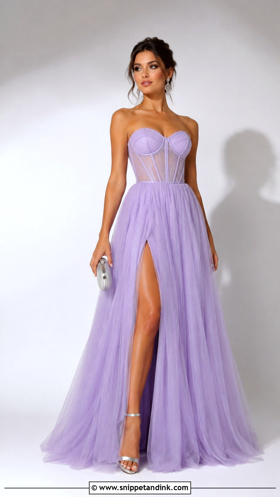 Lavender Corset Gown - Snippet and Ink - 30 Lavender Gown Ideas