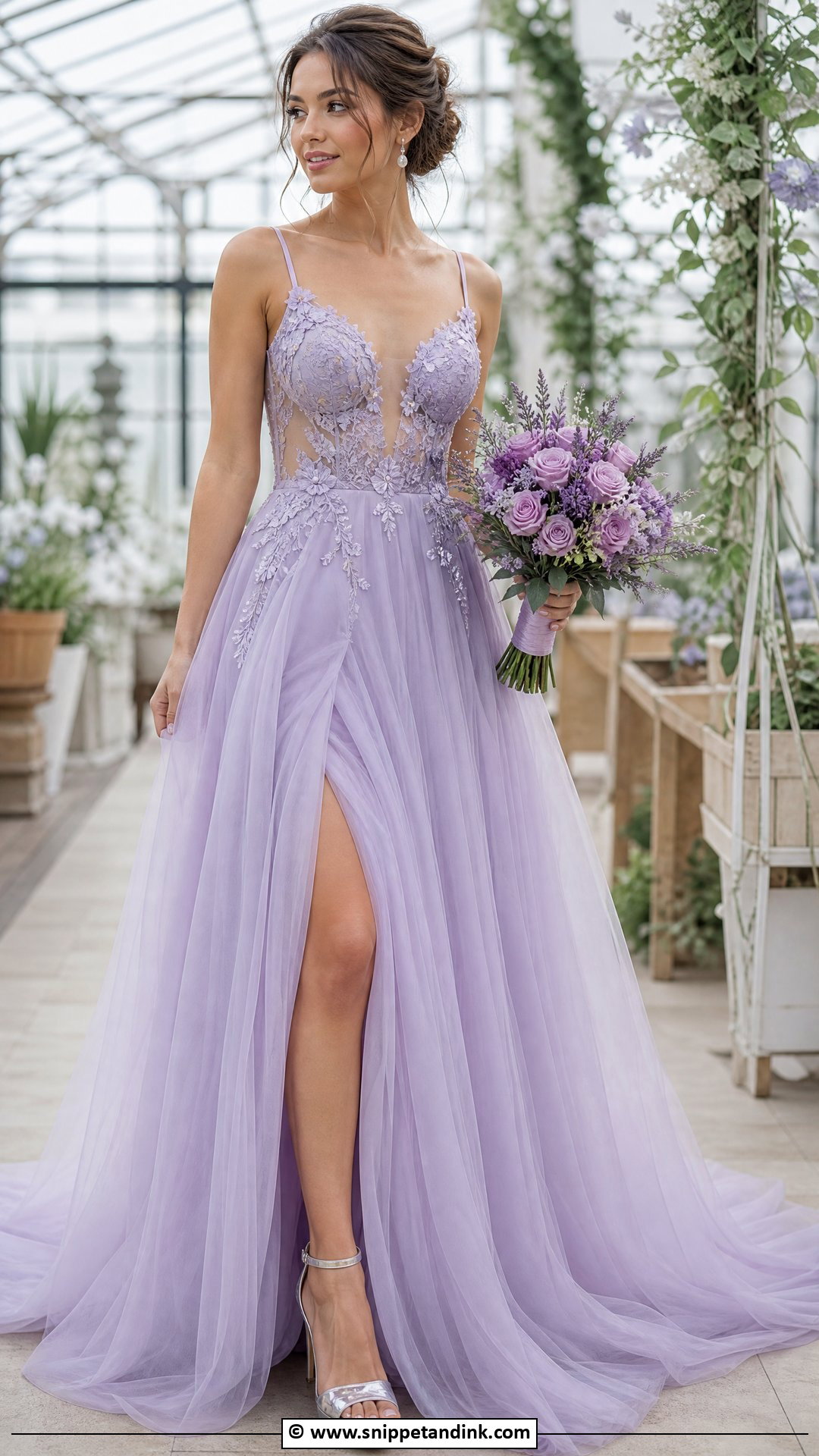 Lavender Fairy Wedding Dress - Snippet and Ink - 35 Fairy Wedding Dress Ideas