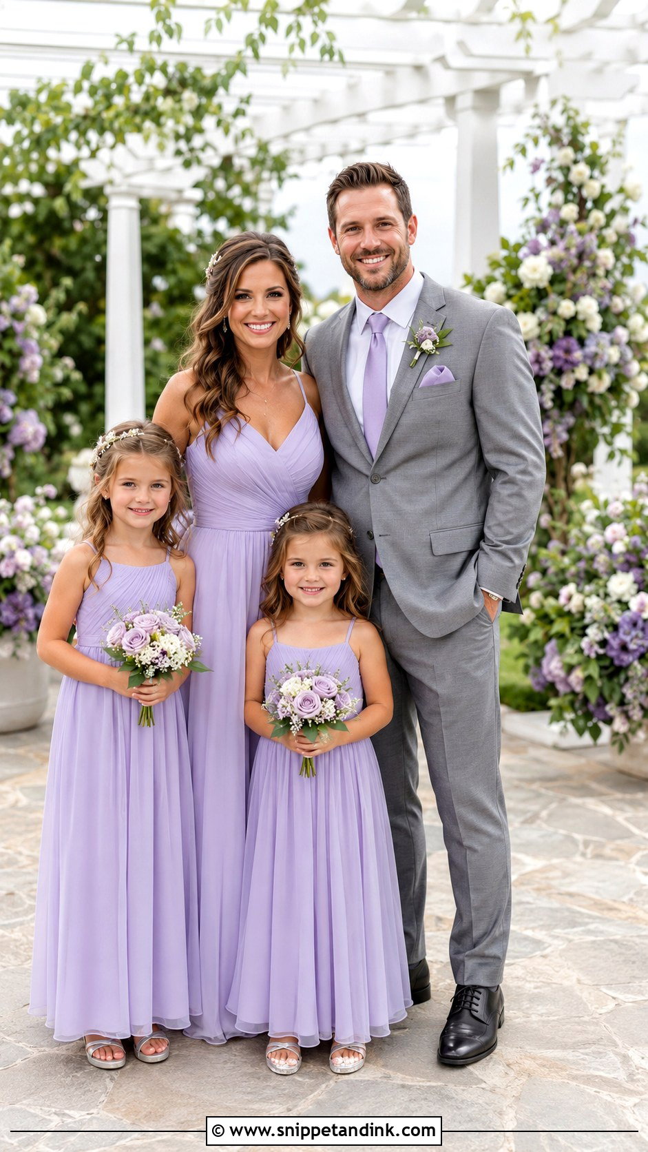 Lavender Family Wedding Outfit - Snippet and Ink - 25 Matching Family Outfits for Wedding
