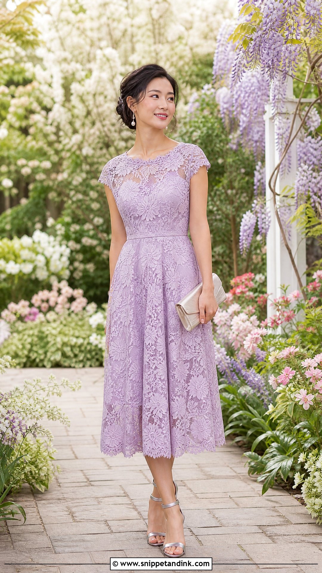Lavender Garden Wedding Dress - Snippet and Ink - 25 Garden Wedding Dresses