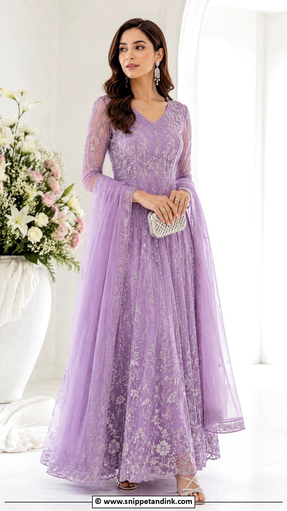 Lavender Gown Barat Dress - Snippet and Ink - 30 Barat Dress Ideas