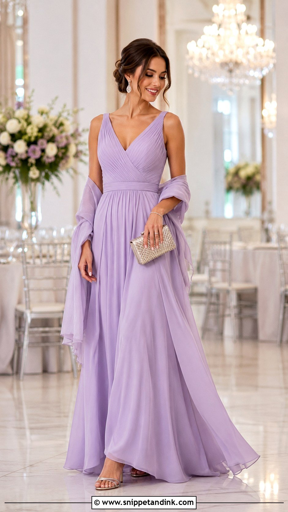 Lavender Gown Wedding Outfit - Snippet and Ink - 25 Lavender Dress Wedding Outfit Ideas