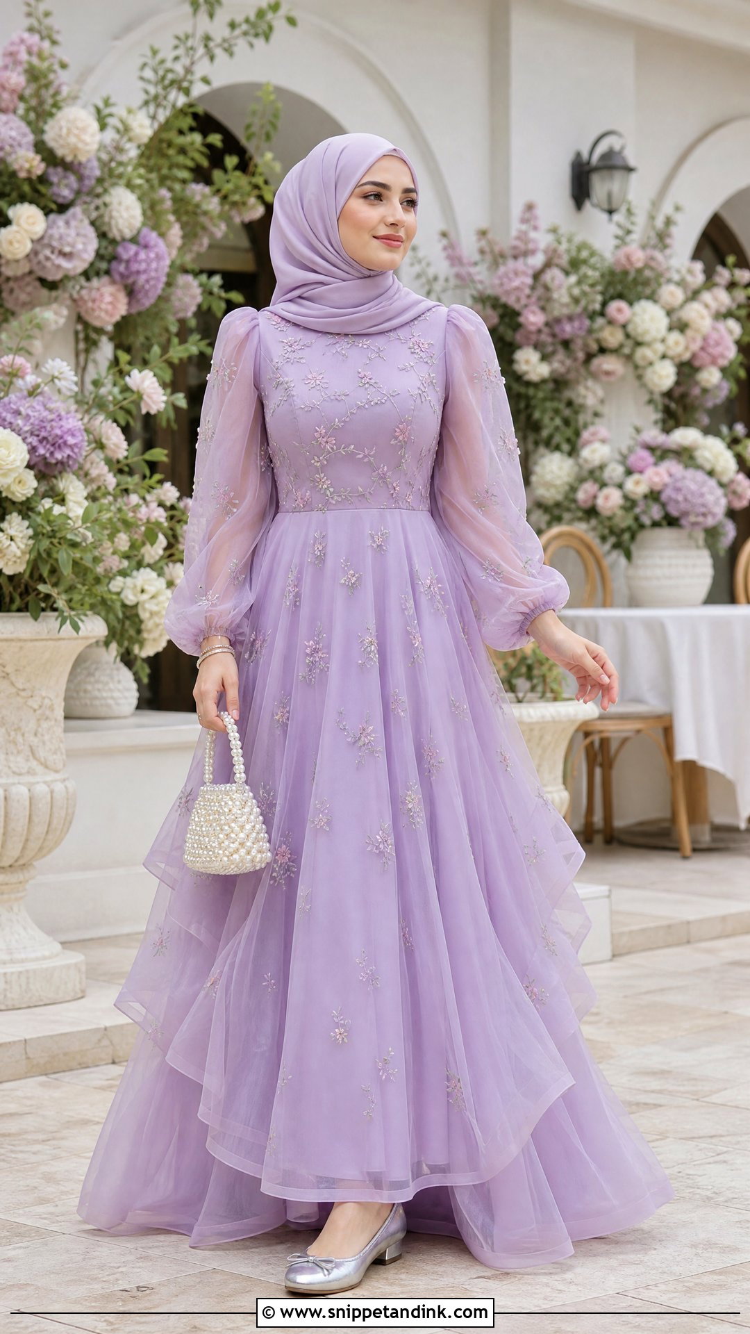 Lavender Hijabi Princess Dress - Snippet and Ink - 20 Hijabi Princess Dress Ideas