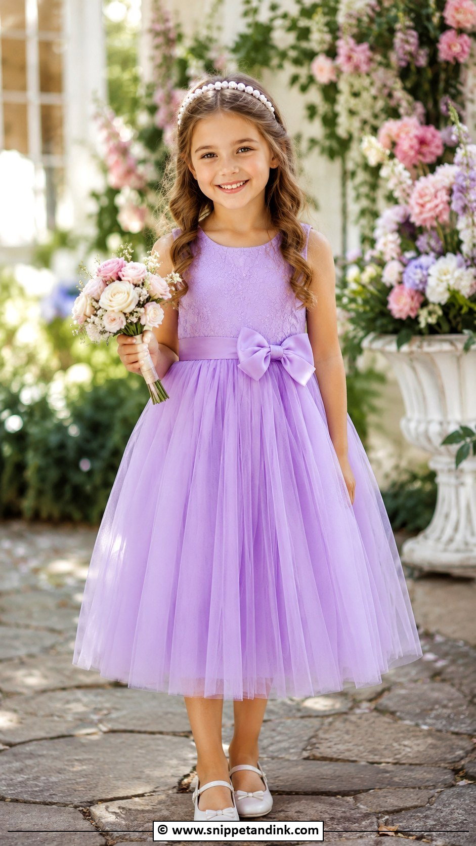 Lavender Kids Wedding Dress - Snippet and Ink - 30 Kids Wedding Dress Ideas
