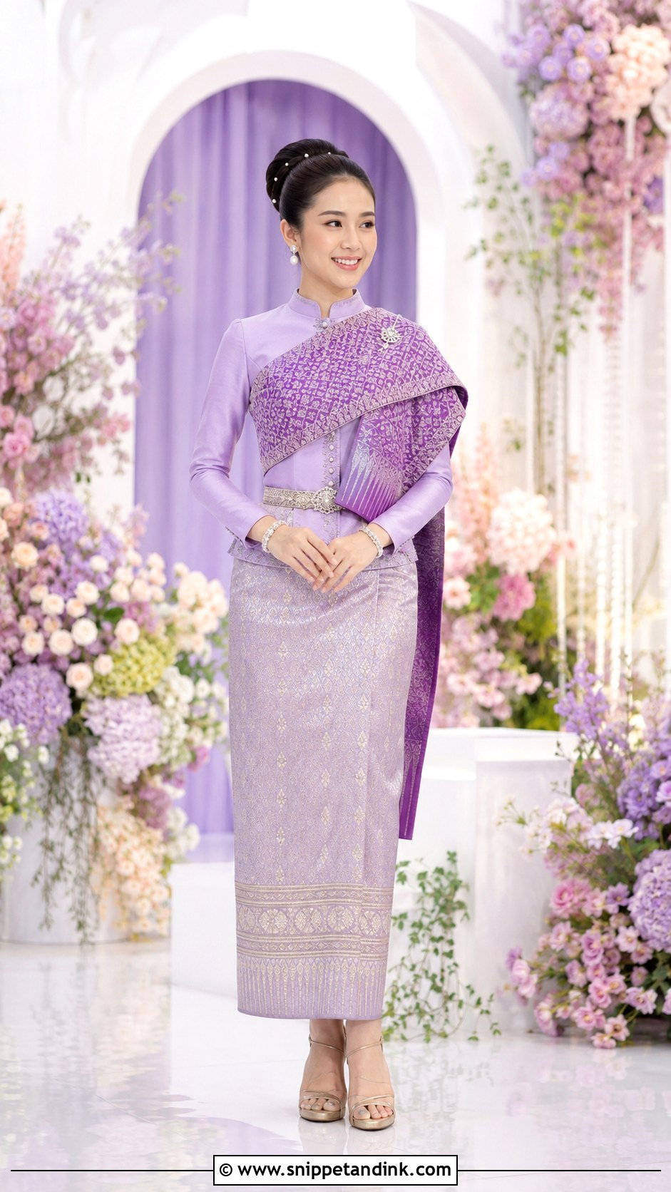 Lavender Lao Wedding Dress - Snippet and Ink - 20 Lao Wedding Dress Ideas