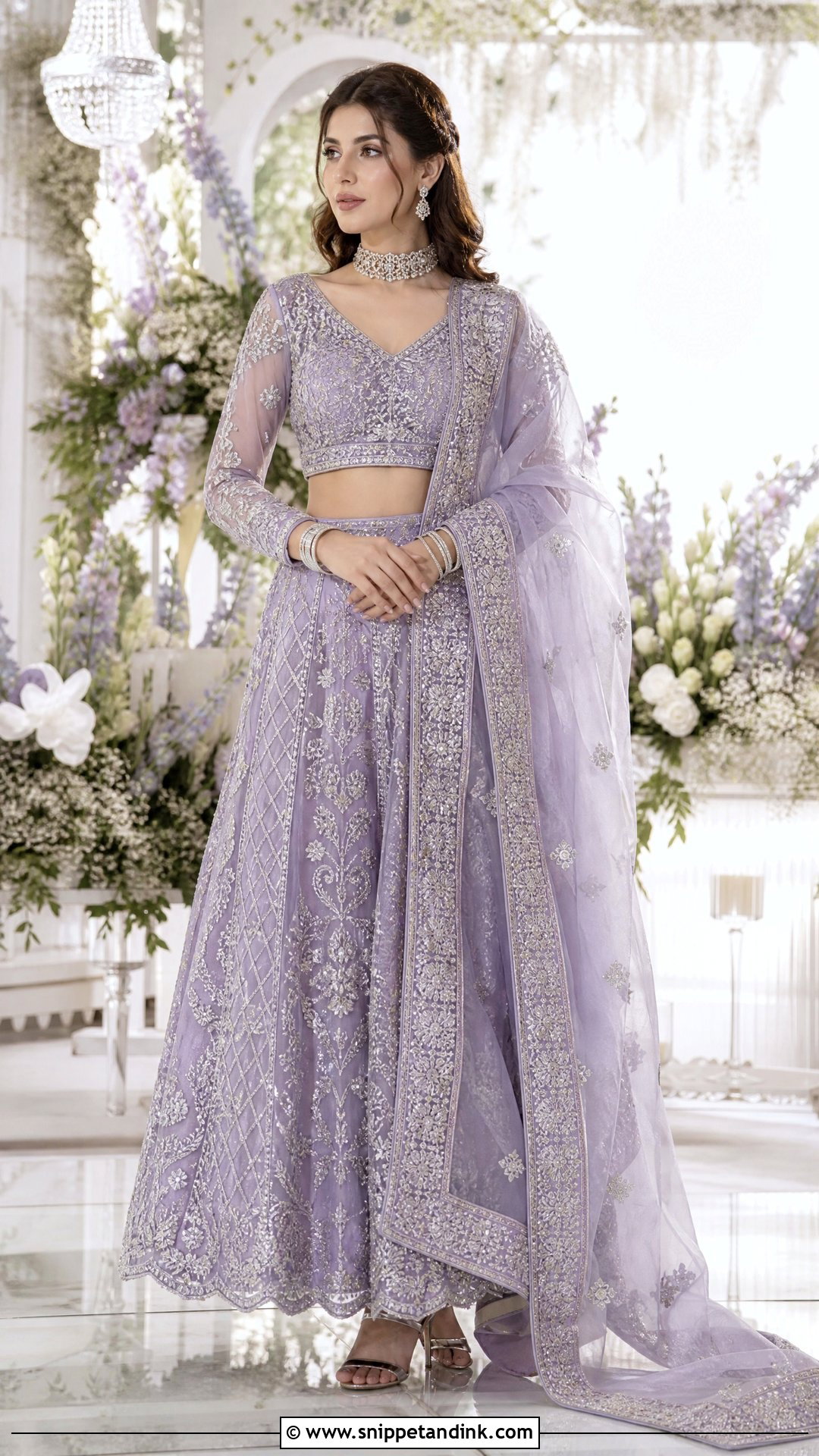 Lavender Lehenga Choli Pakistani Wedding Dress - Snippet and Ink - 20 New Pakistani Wedding Dresses