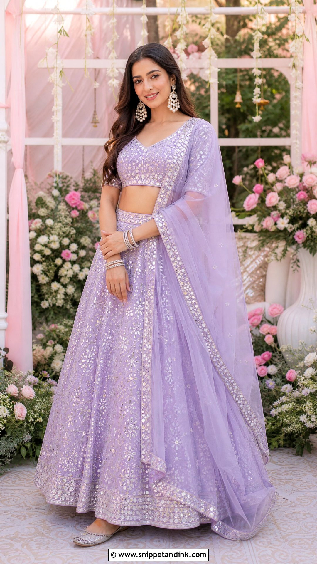 Lavender Lehenga For Mehendi Function - Snippet and Ink - 25 Mehendi Function Outfit Ideas