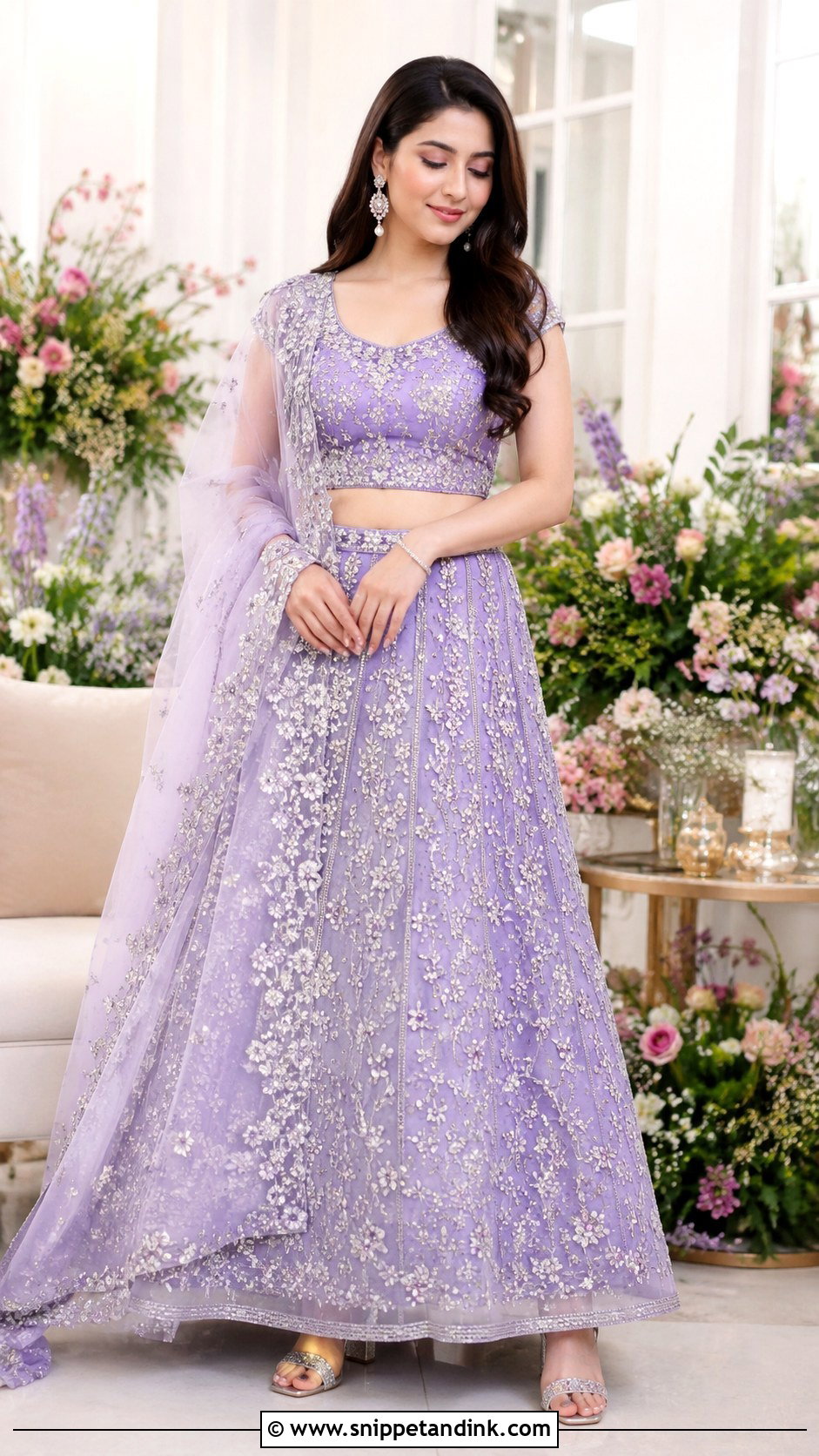 Lavender Lehenga For Roka Bride - Snippet and Ink - 25 Roka Dresses for Bride