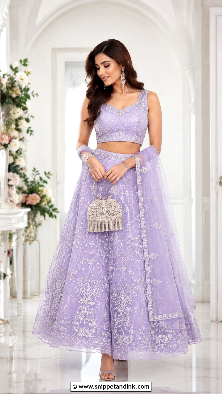 Lavender Lengha Choli - Snippet and Ink - 25 Modern Wedding Lengha Choli Ideas