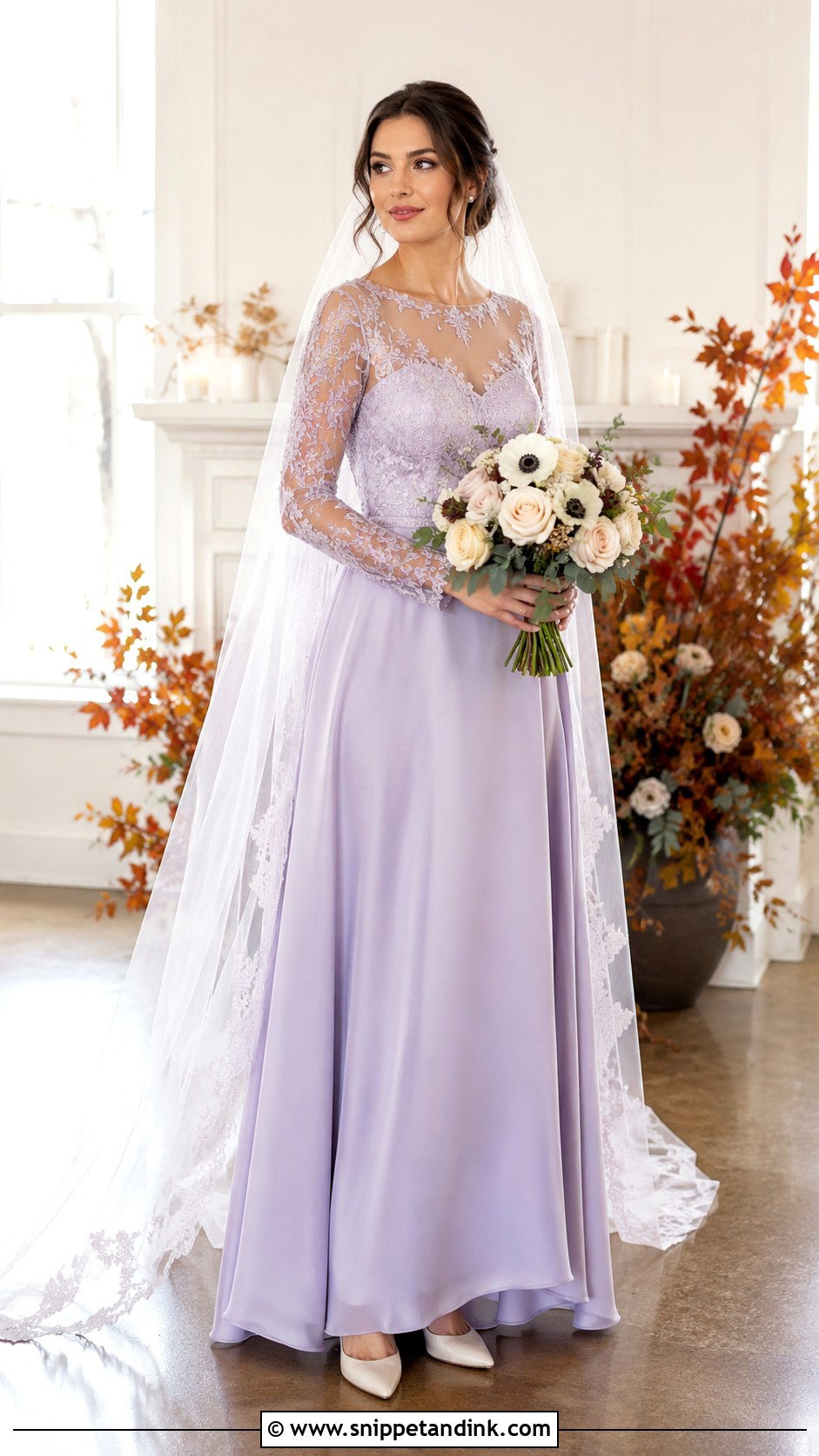 Lavender Long Sleeve Wedding Dress - Snippet and Ink - 20 Lavender Wedding Dress the Bride Ideas